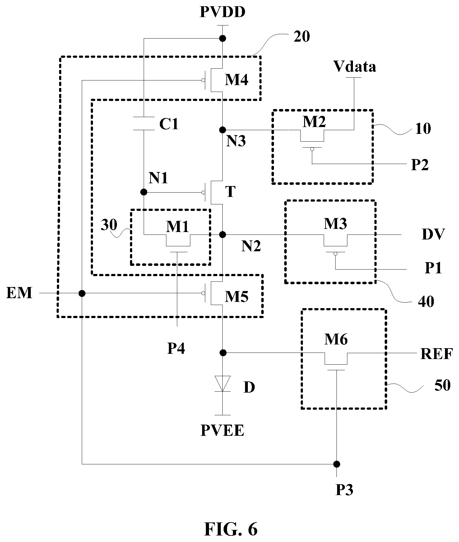 Patent US12620353 Figure 6 – Display panel