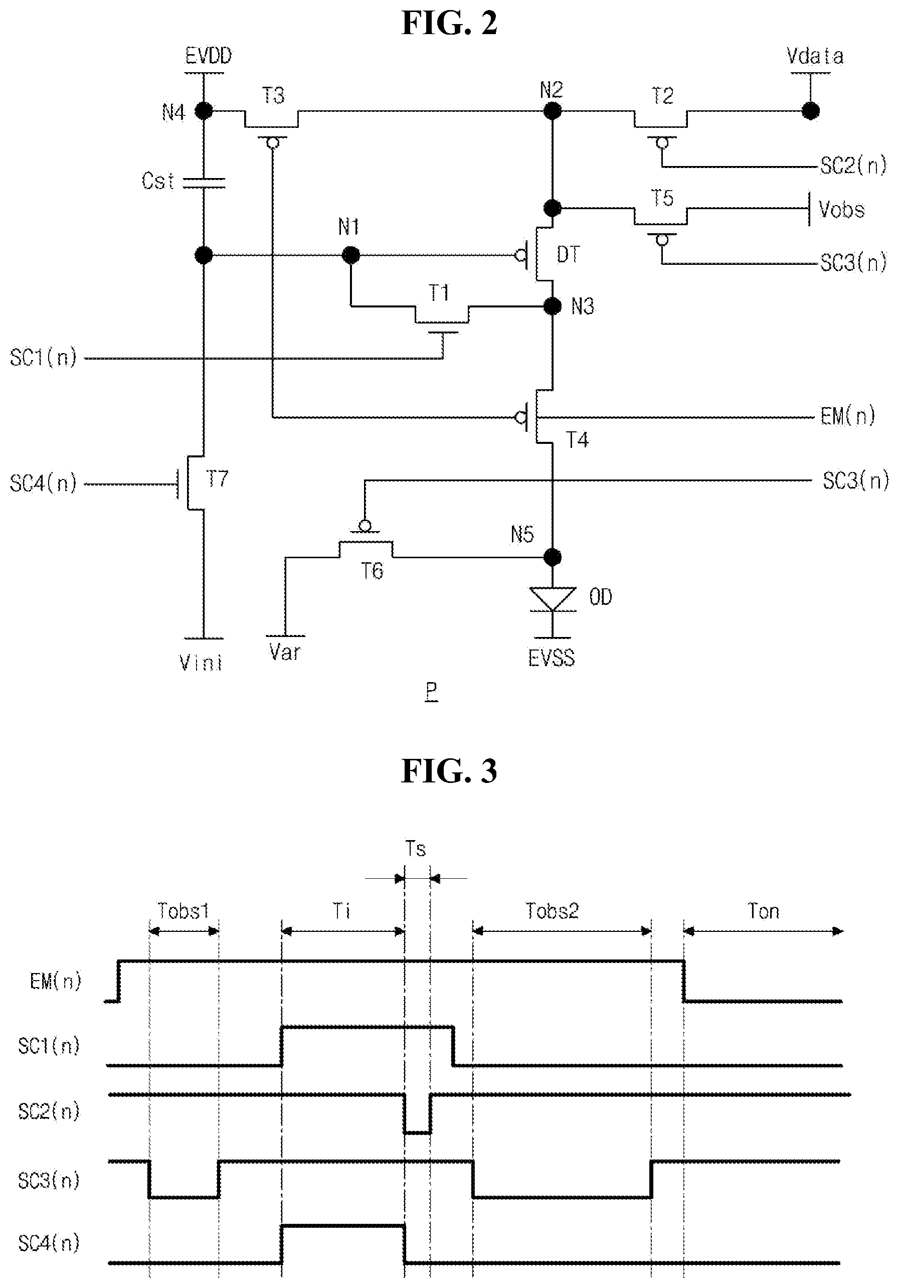 Patent US12620354 Figure 2 – Light emitting display device with duty driving