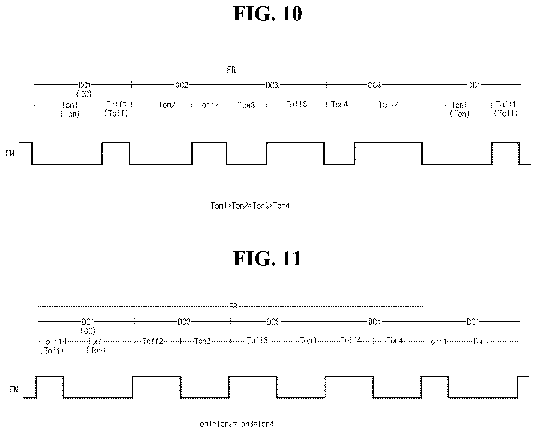 Patent US12620354 Figure 7 – Light emitting display device with duty driving