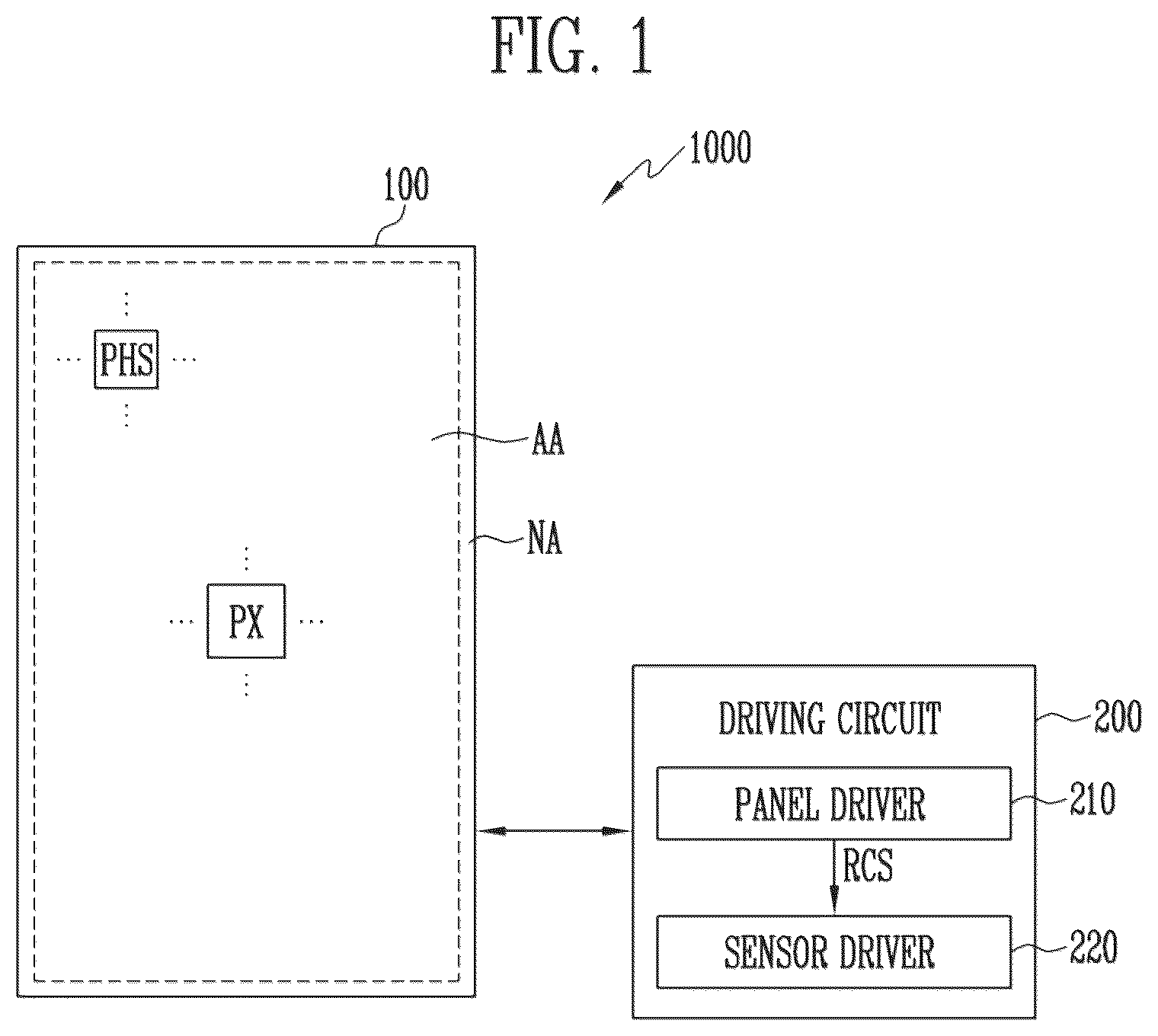 Patent US12620356 Figure 1 – Display device