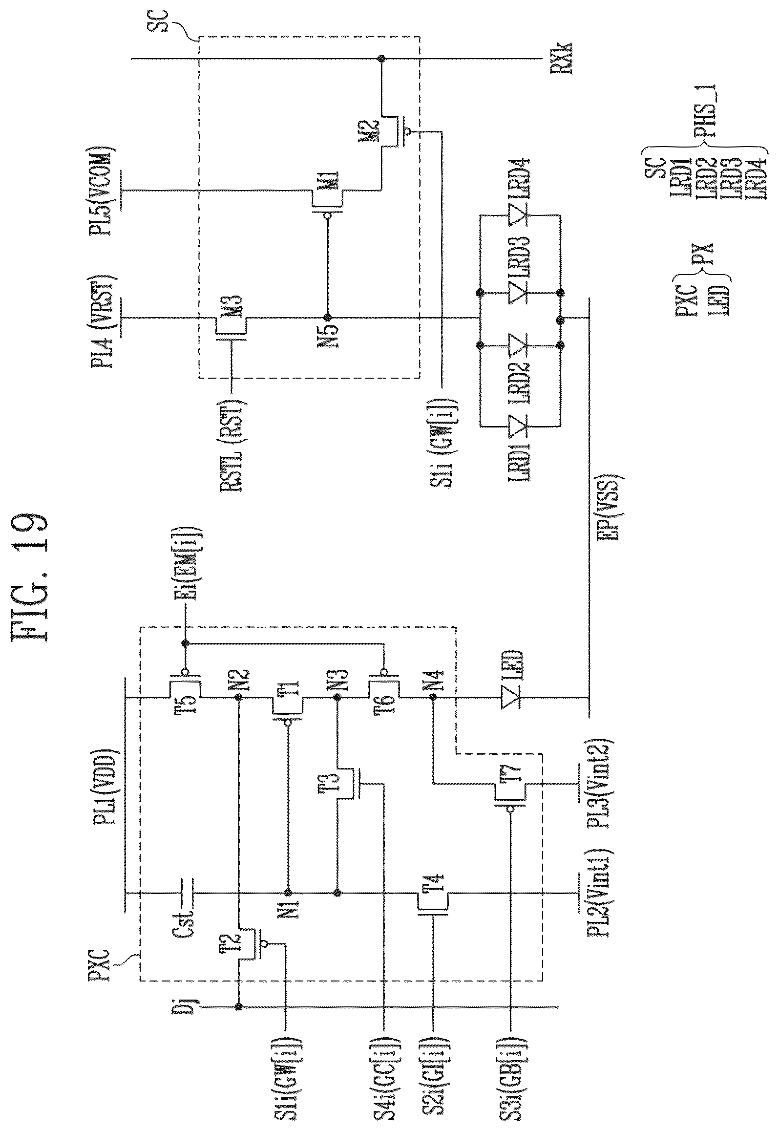 Patent US12620356 Figure 19 – Display device