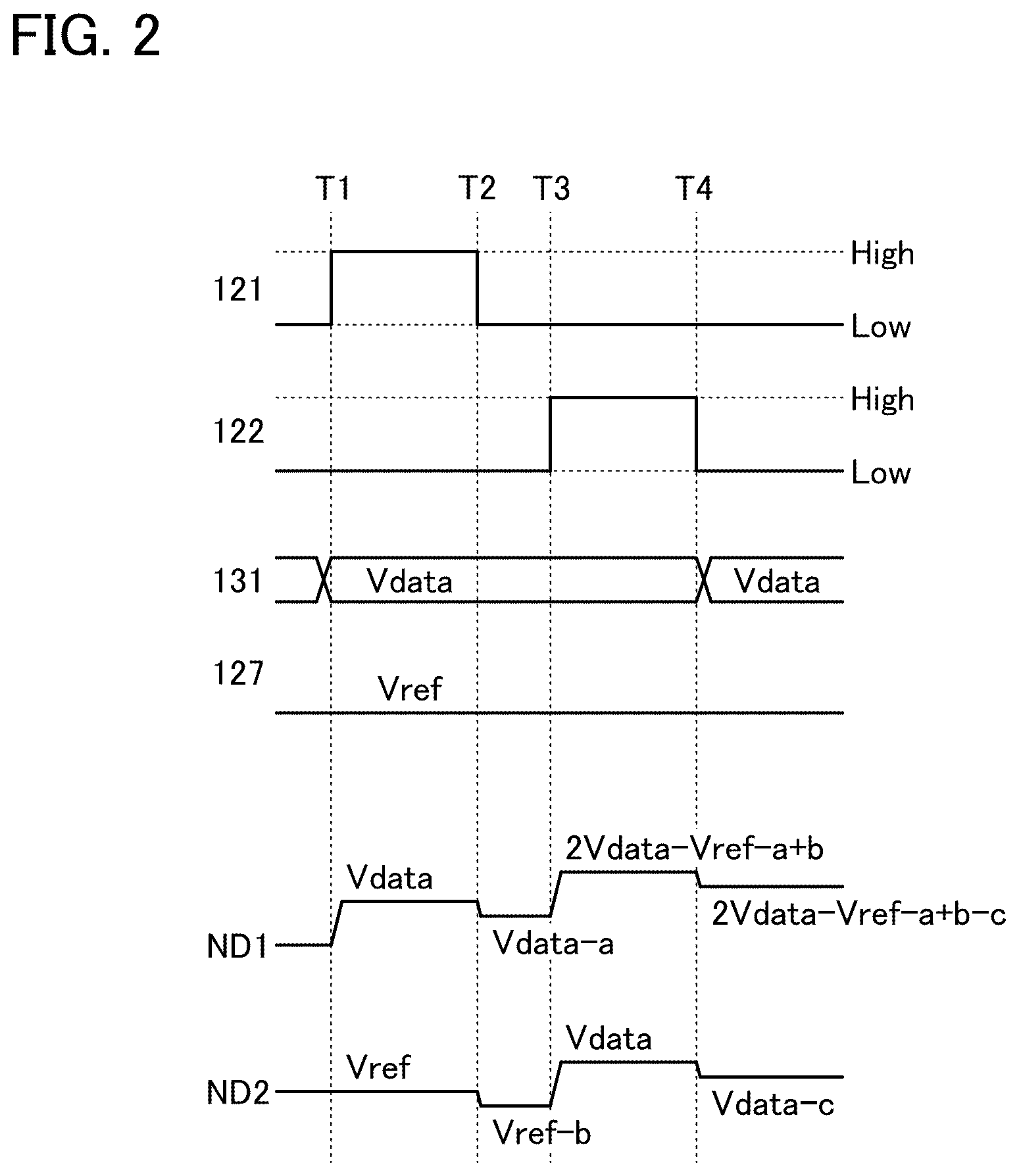 Patent US12620357 Figure 2 – Display device and electronic device