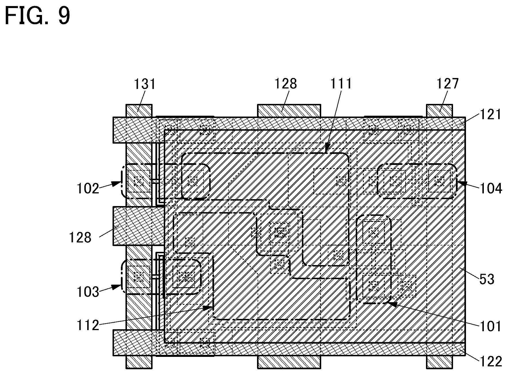 Patent US12620357 Figure 9 – Display device and electronic device