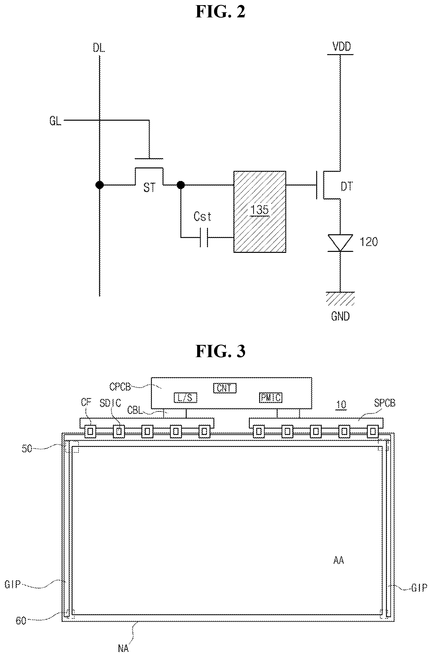 Patent US12620359 Figure 2 – Display device including one or more blocks in non-display area