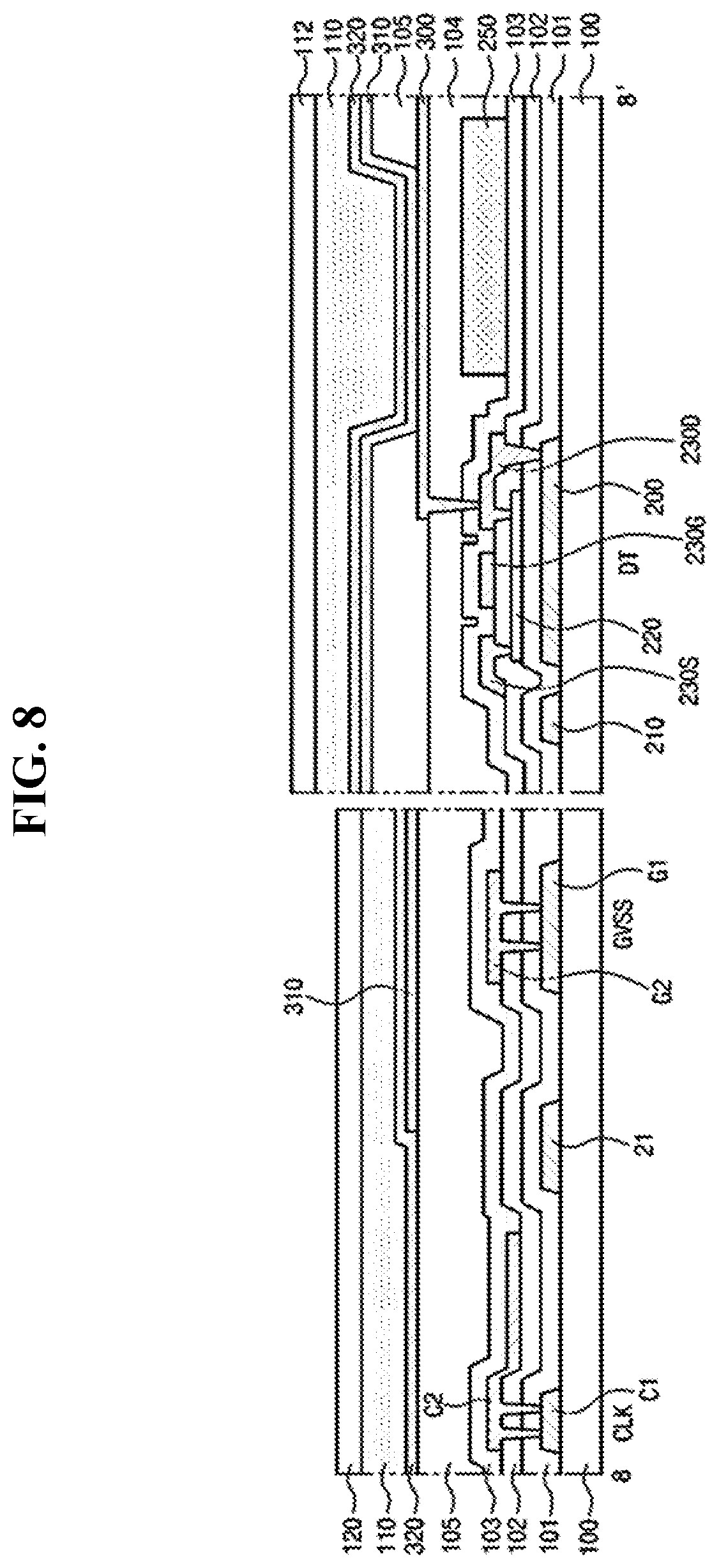 Patent US12620359 Figure 6 – Display device including one or more blocks in non-display area