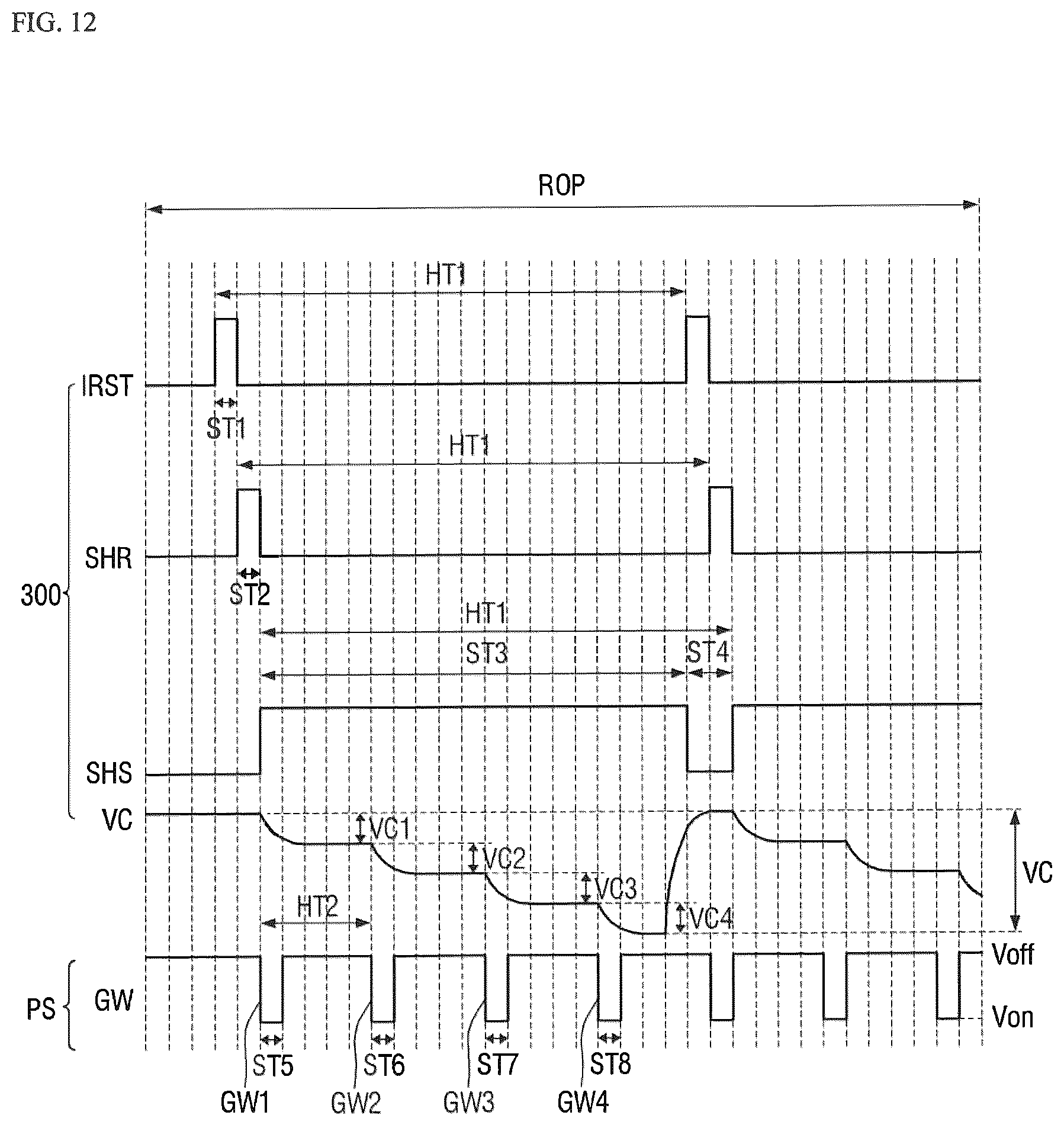 Patent US12620360 Figure 12 – Display device including integrated optical sensors and sensing control circuitry
