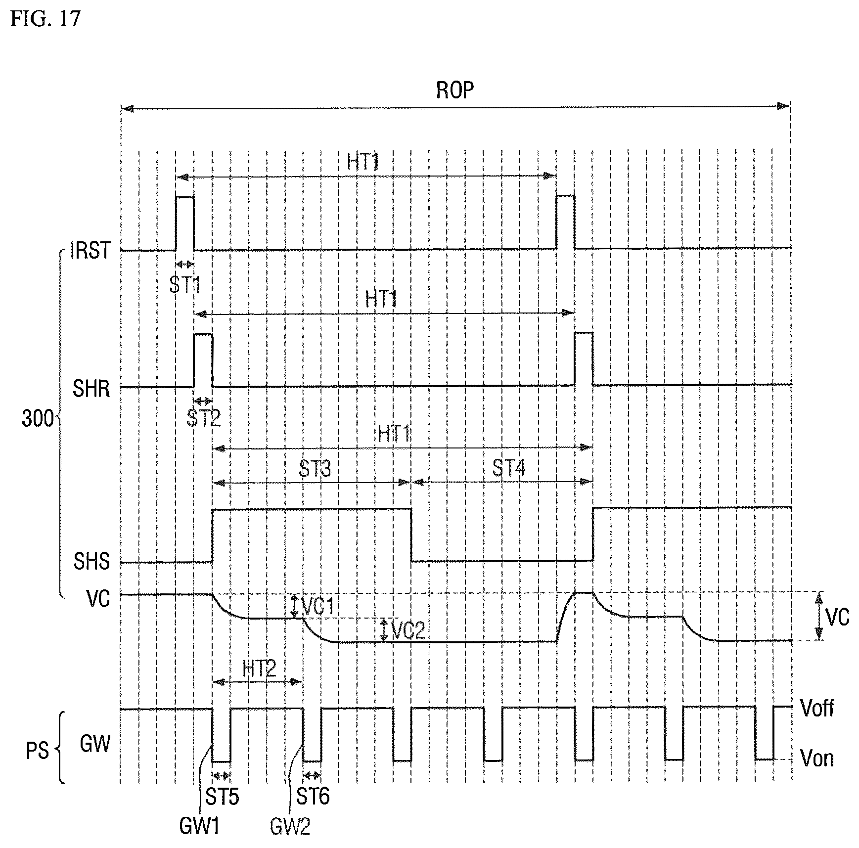 Patent US12620360 Figure 17 – Display device including integrated optical sensors and sensing control circuitry