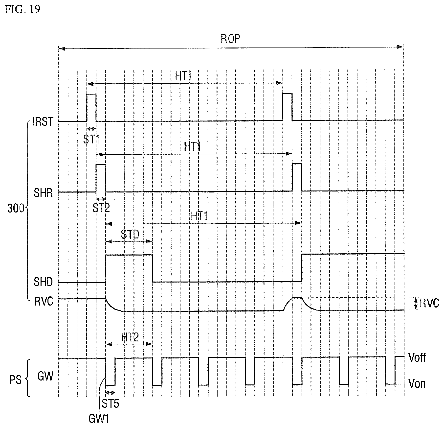 Patent US12620360 Figure 19 – Display device including integrated optical sensors and sensing control circuitry