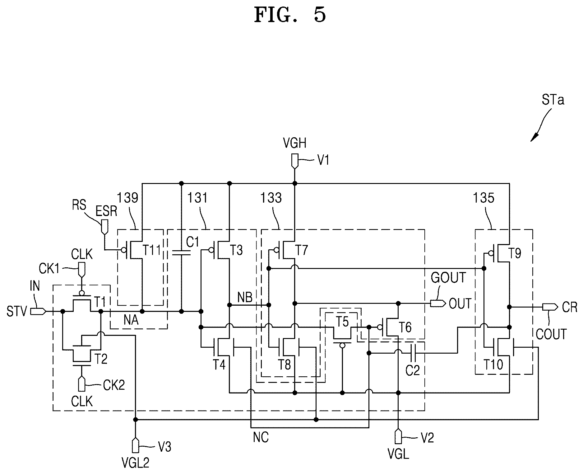 Patent US12620362 Figure 5 – Driving circuit