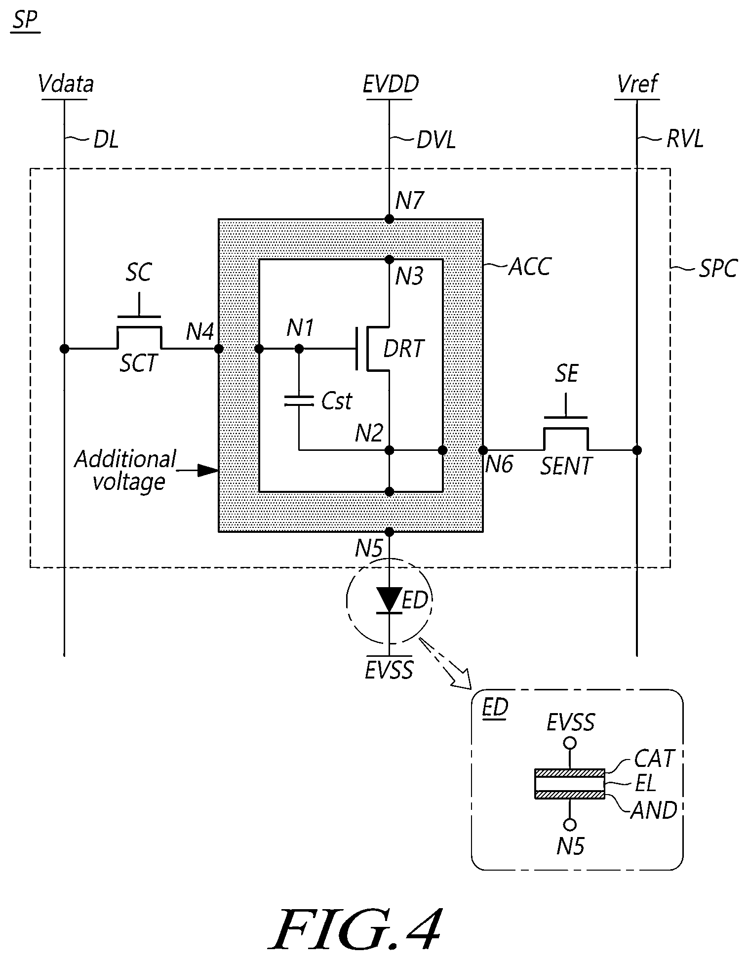 Patent US12620364 Figure 4 – Gate driving panel circuit and display device