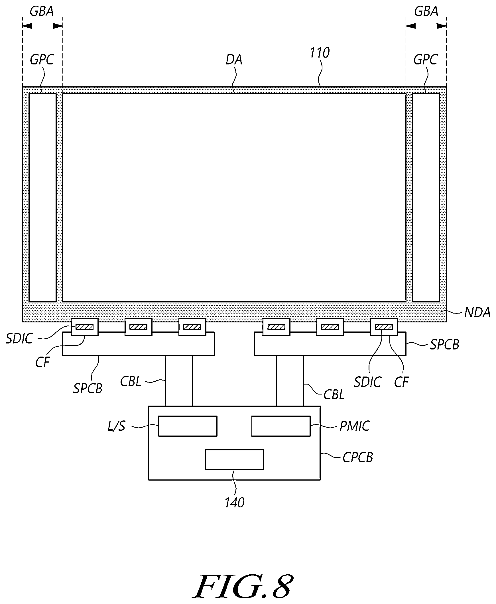 Patent US12620364 Figure 9 – Gate driving panel circuit and display device