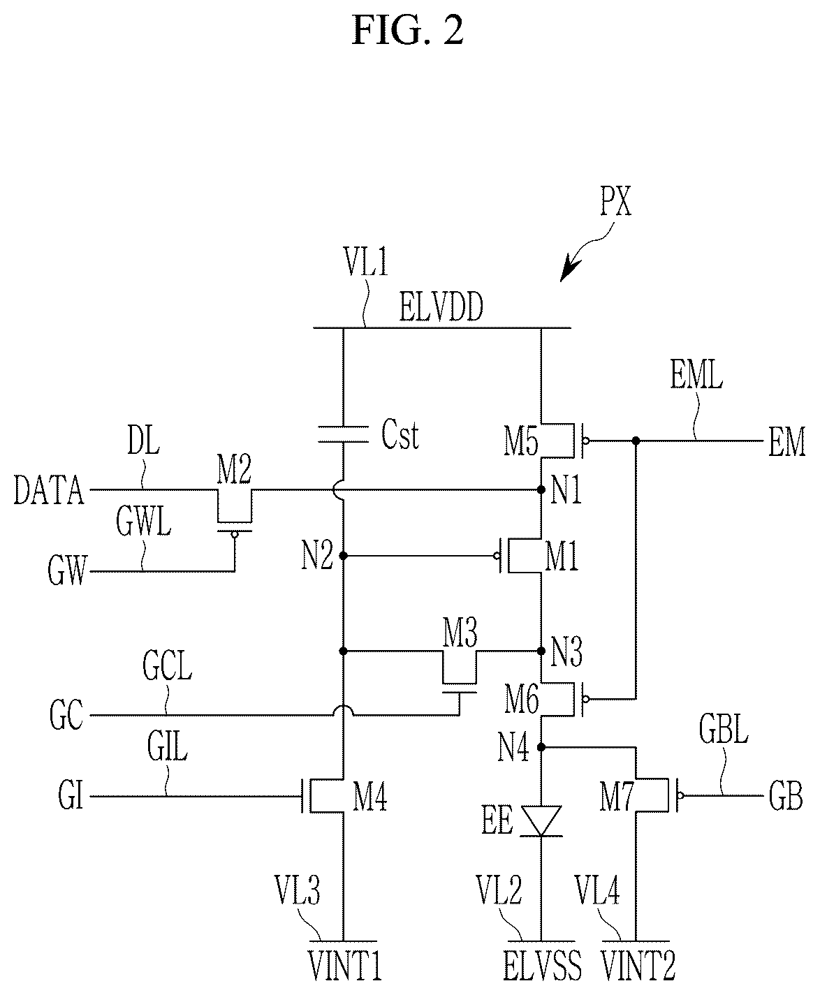 Patent US12620365 Figure 2 – Gate driver and display device including same