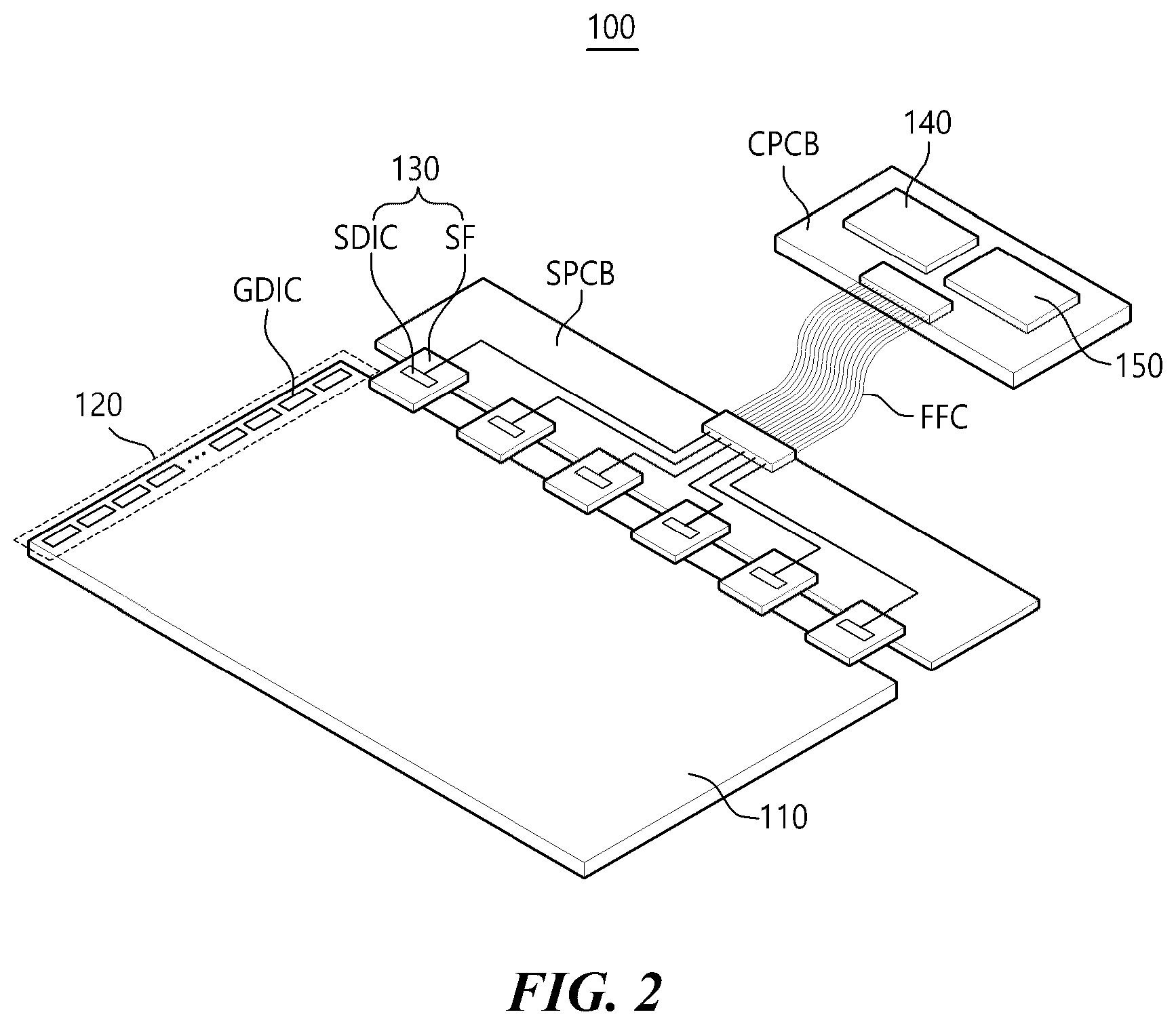 Patent US12620366 Figure 2 – Display device with gray voltage for controlling a luminance deviation