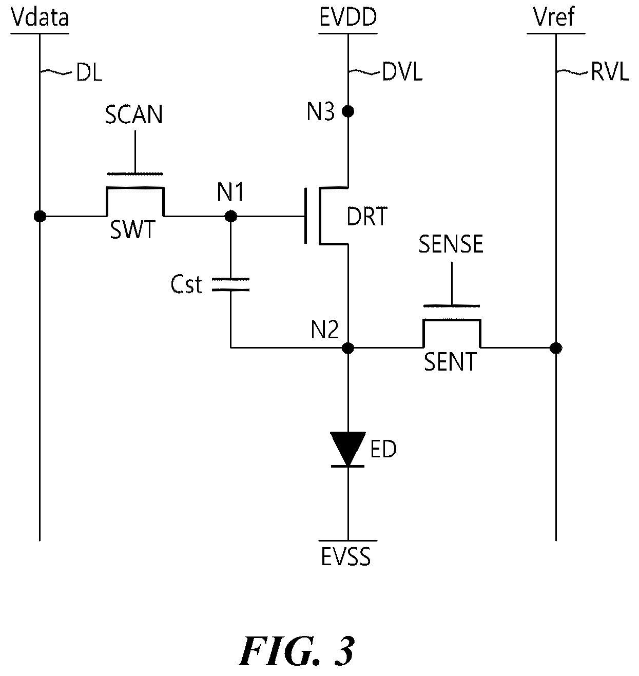 Patent US12620366 Figure 3 – Display device with gray voltage for controlling a luminance deviation