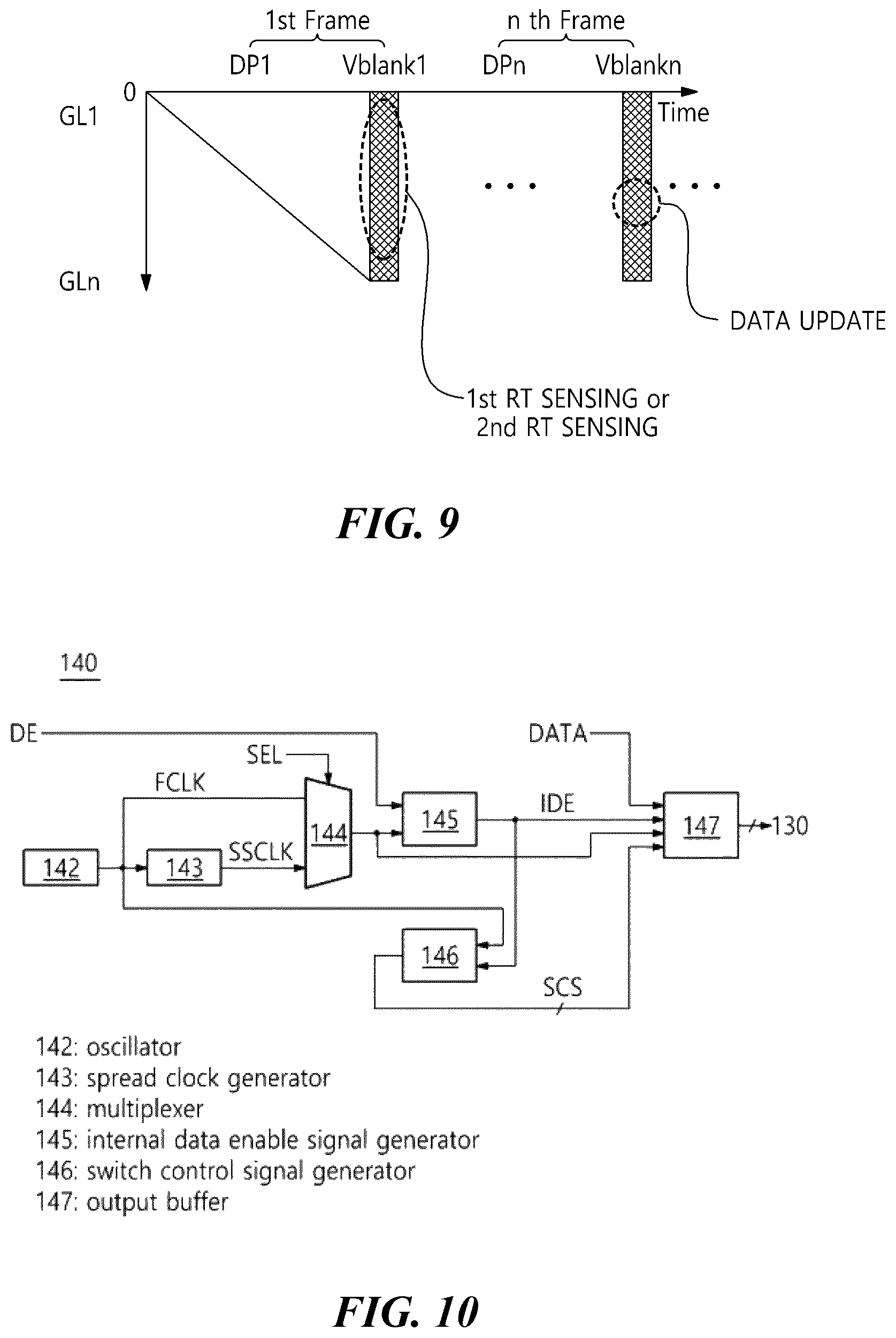 Patent US12620366 Figure 9 – Display device with gray voltage for controlling a luminance deviation