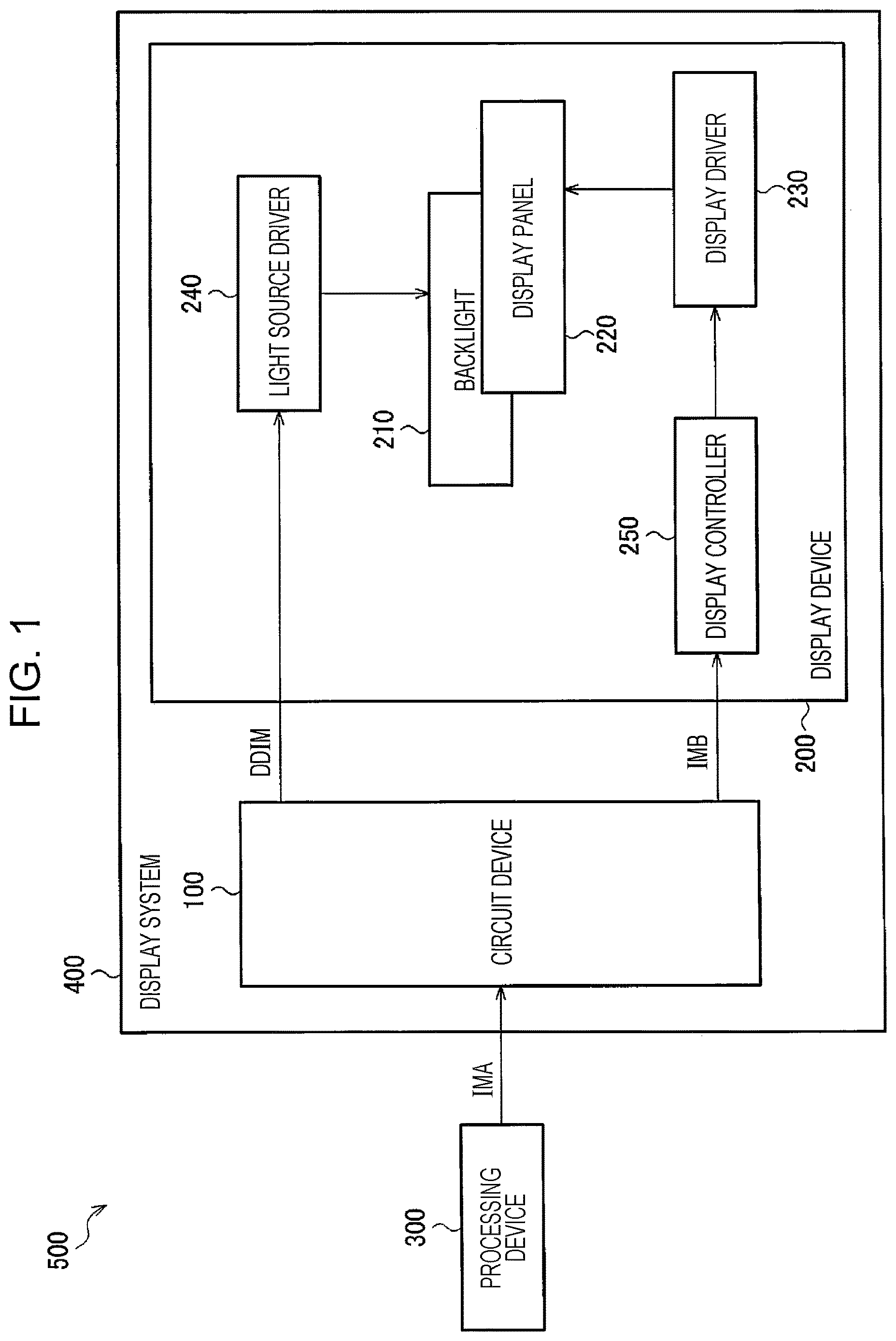 Patent US12620367 Figure 1 – Circuit device and display system