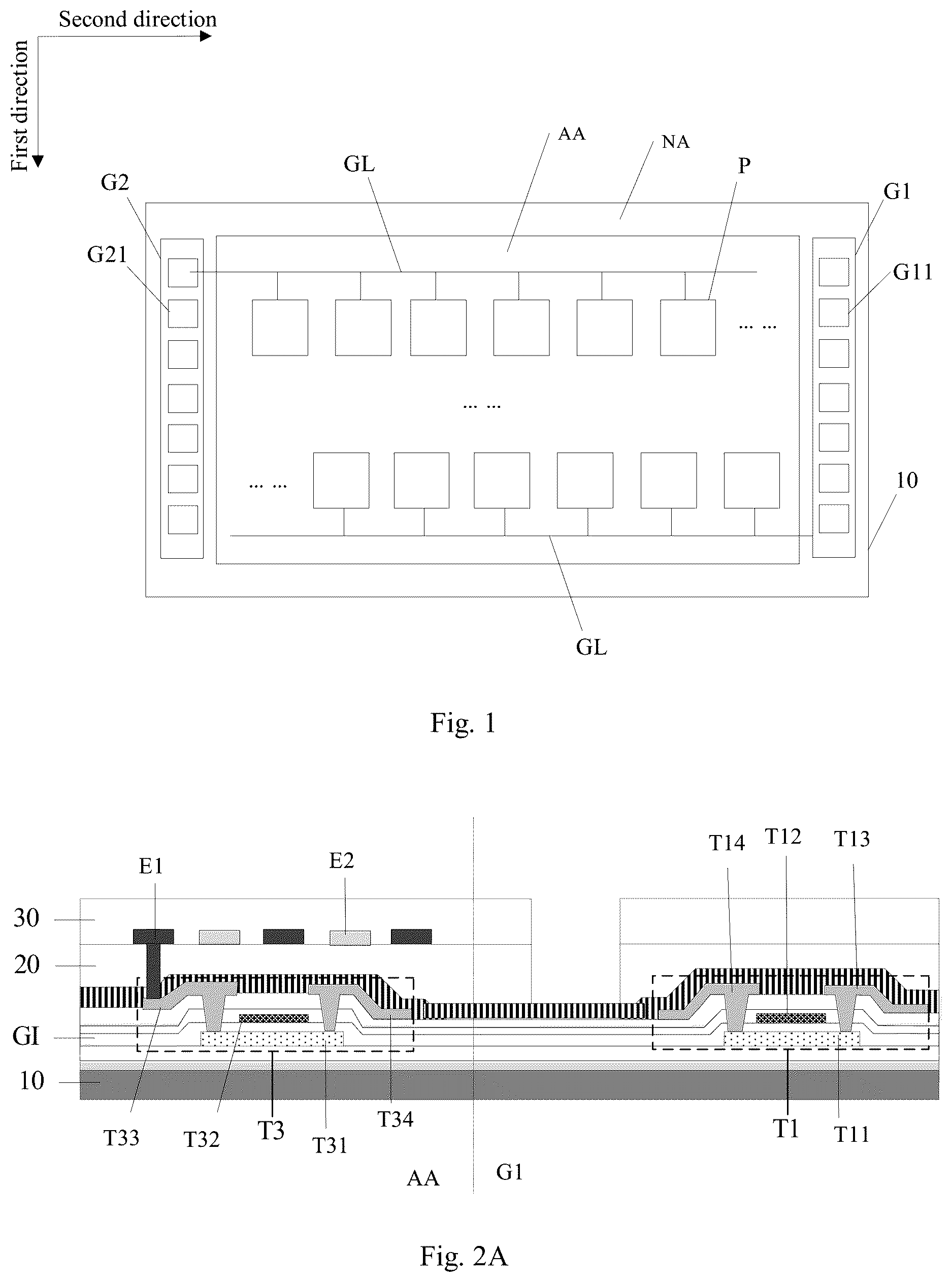 Patent US12620369 Figure 1 – Display substrate and display panel
