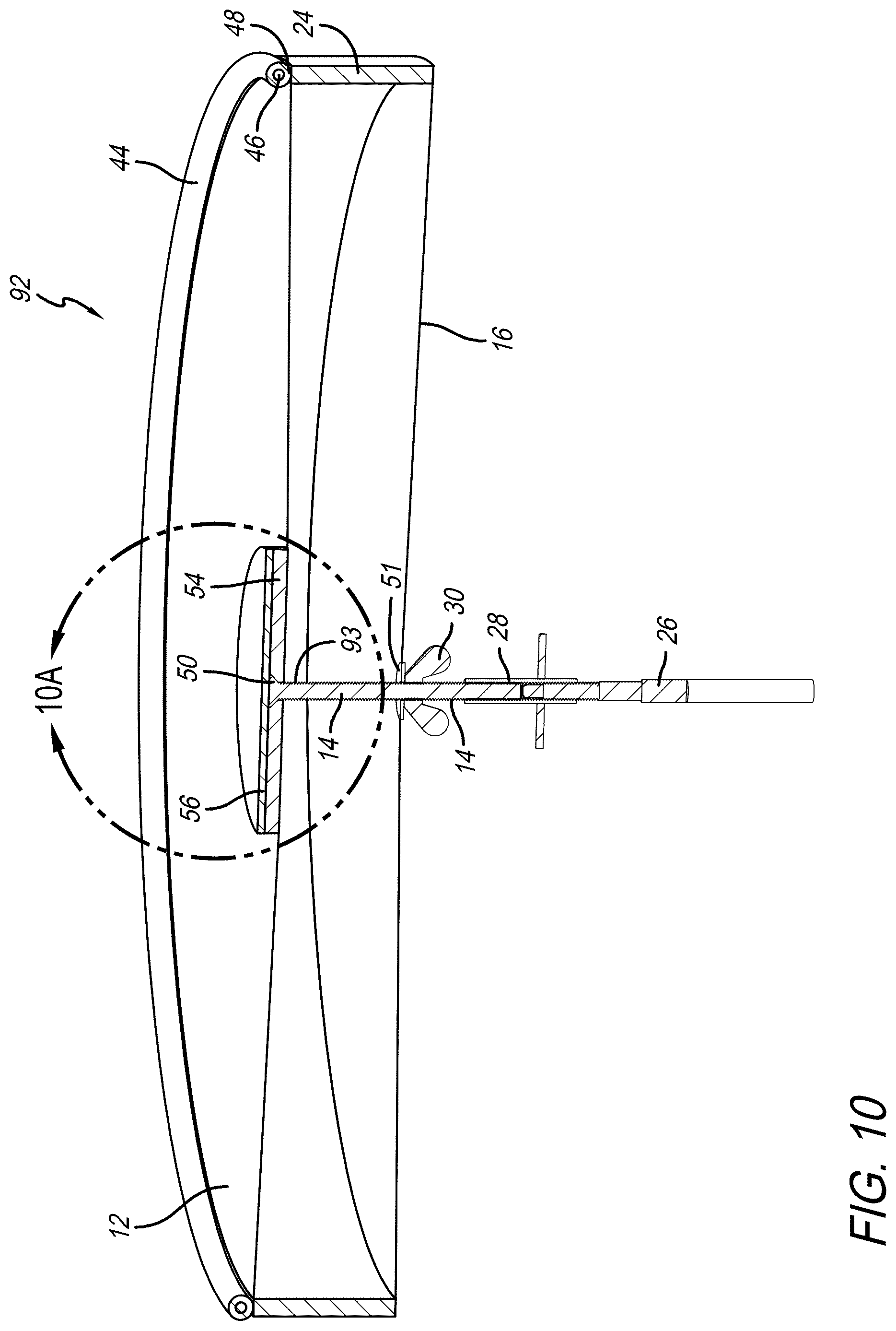 Patent US12620373 Figure 10 – Drumhead assembly and method of use