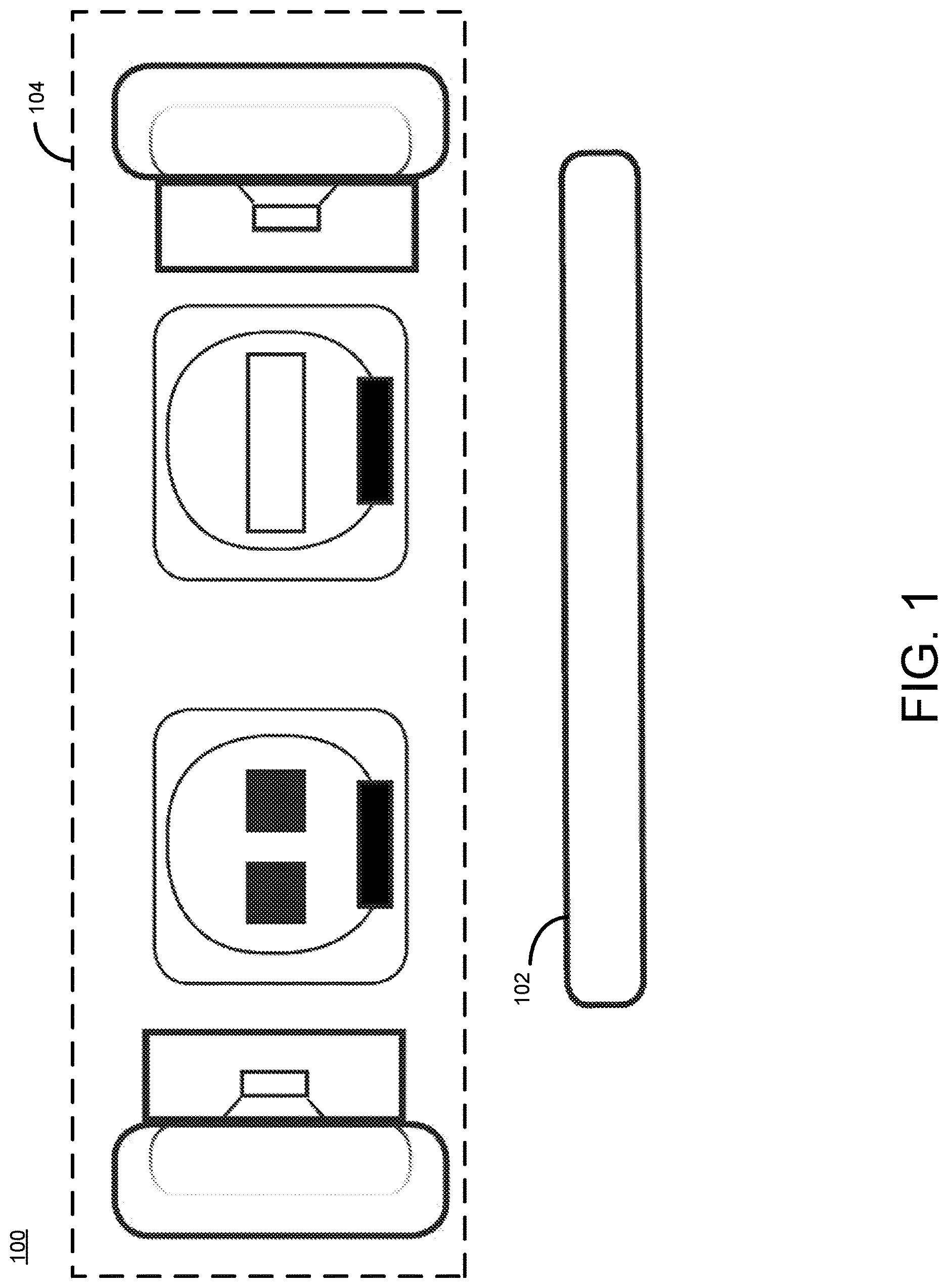 Patent US12620377 Figure 1 – Wireless midi headset