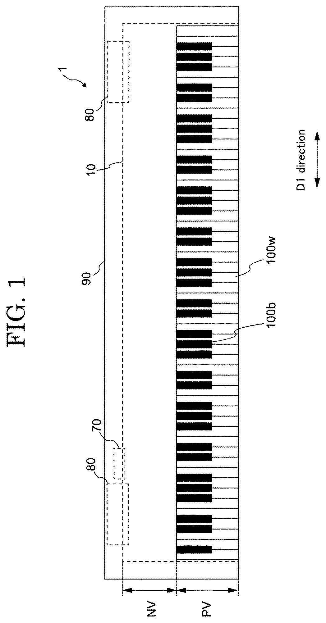 Patent US12620378 Figure 1 – Keyboard unit