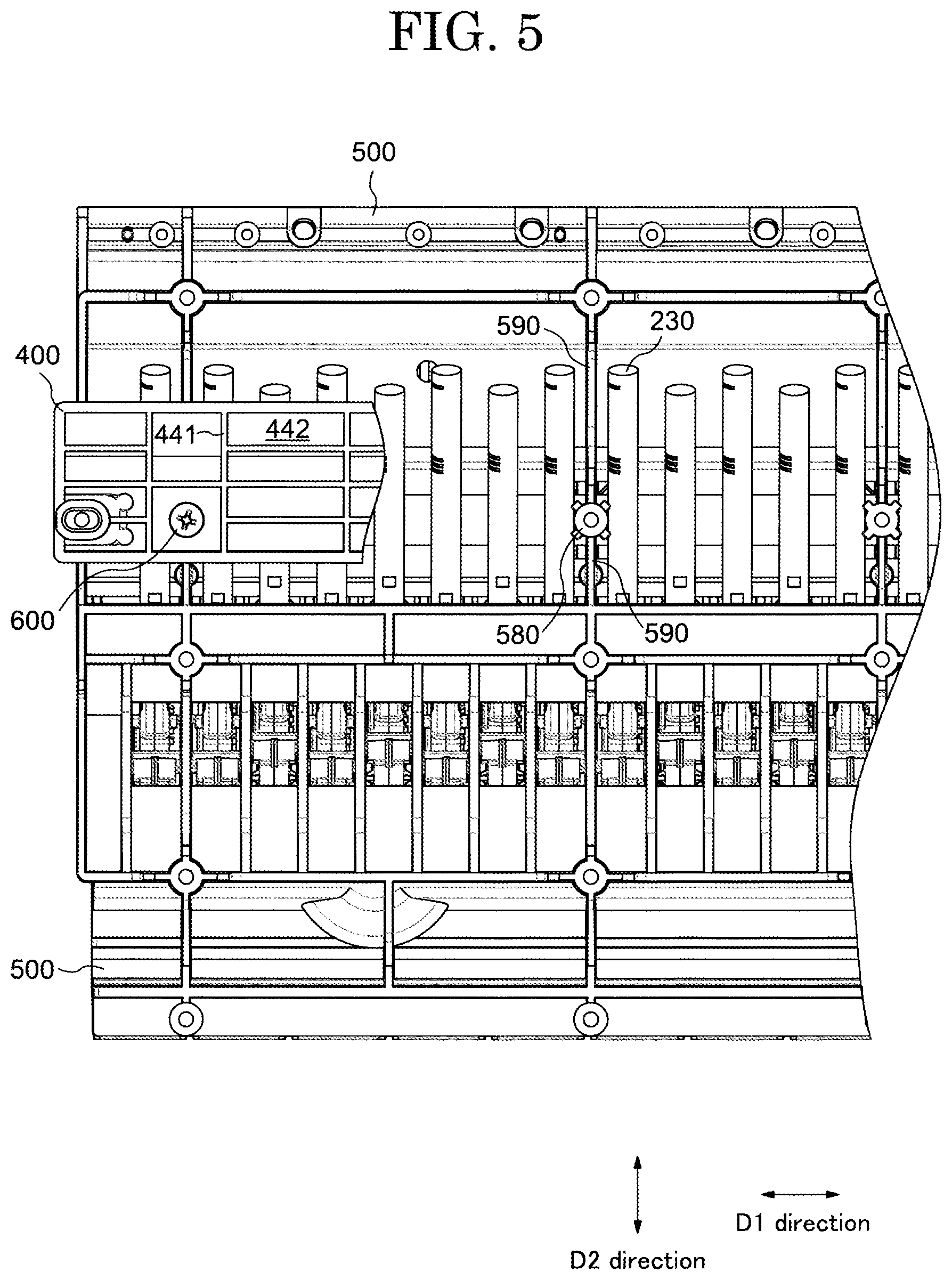 Patent US12620378 Figure 5 – Keyboard unit