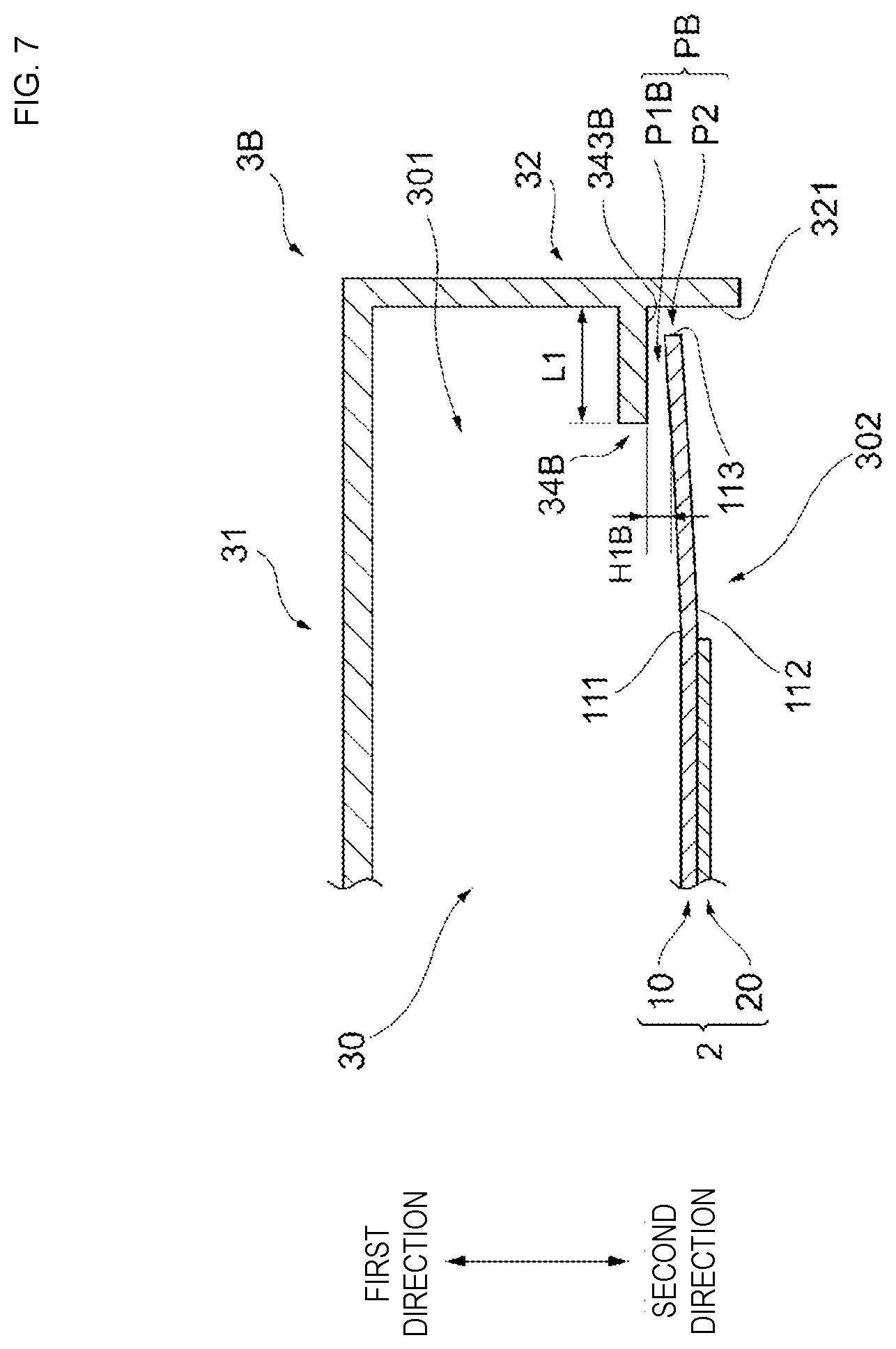Patent US12620382 Figure 7 – Piezoelectric sound component having a case with stepped portion