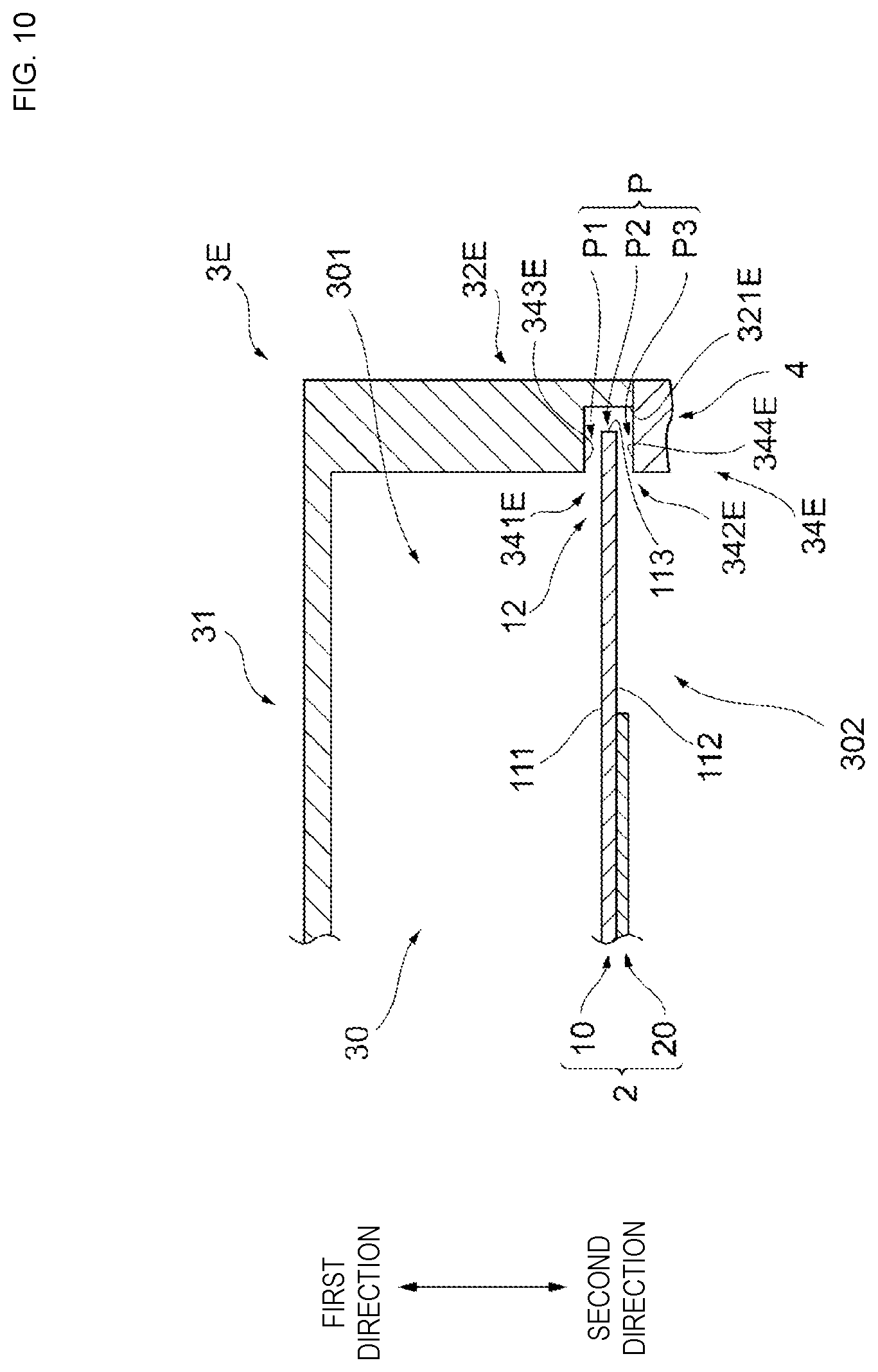Patent US12620382 Figure 10 – Piezoelectric sound component having a case with stepped portion