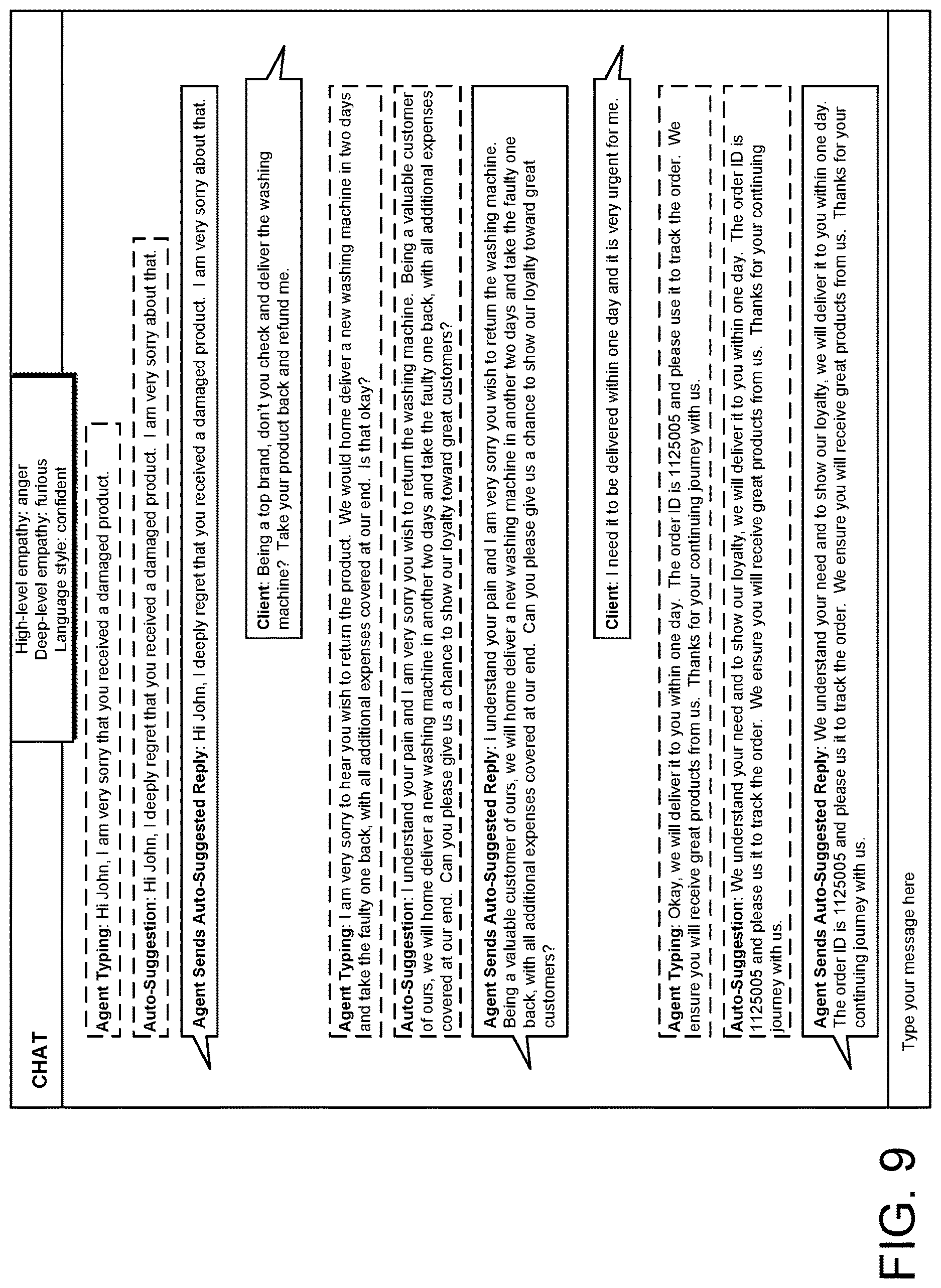 Patent US12620393 Figure 9 – Technologies for leveraging machine learning to predict empathy for improved contact center interactions
