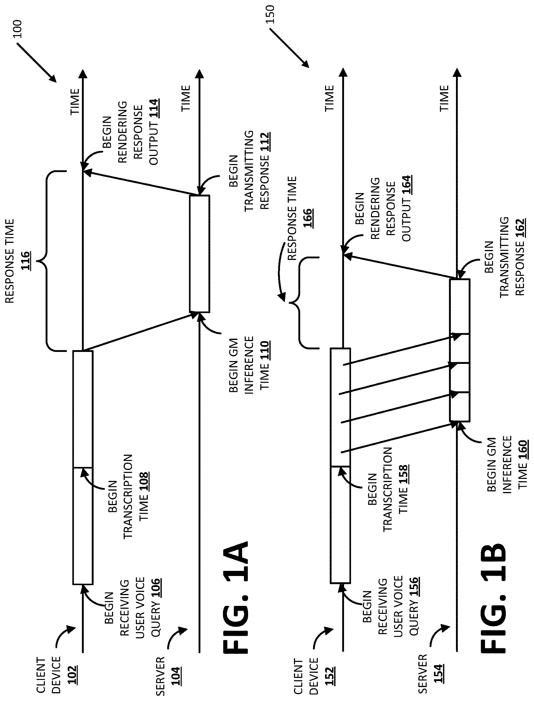 Patent US12620394 Figure 1 – Query response interface with server side generative model(s)