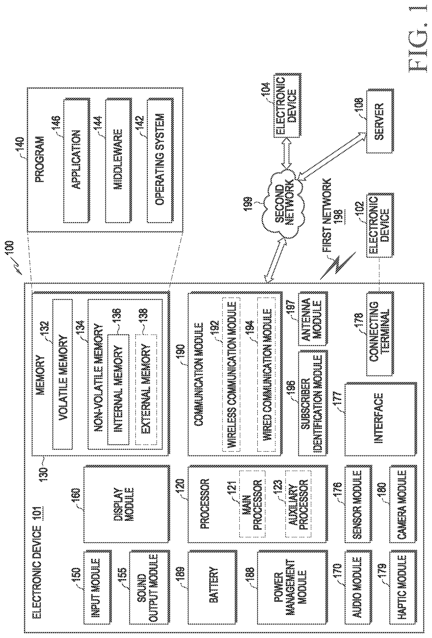 Patent US12620398 Figure 1 – Electronic device stores tag information of content