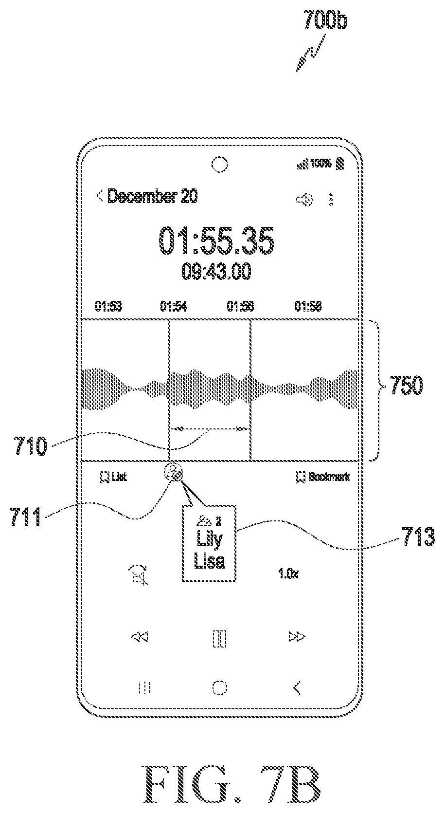 Patent US12620398 Figure 11 – Electronic device stores tag information of content