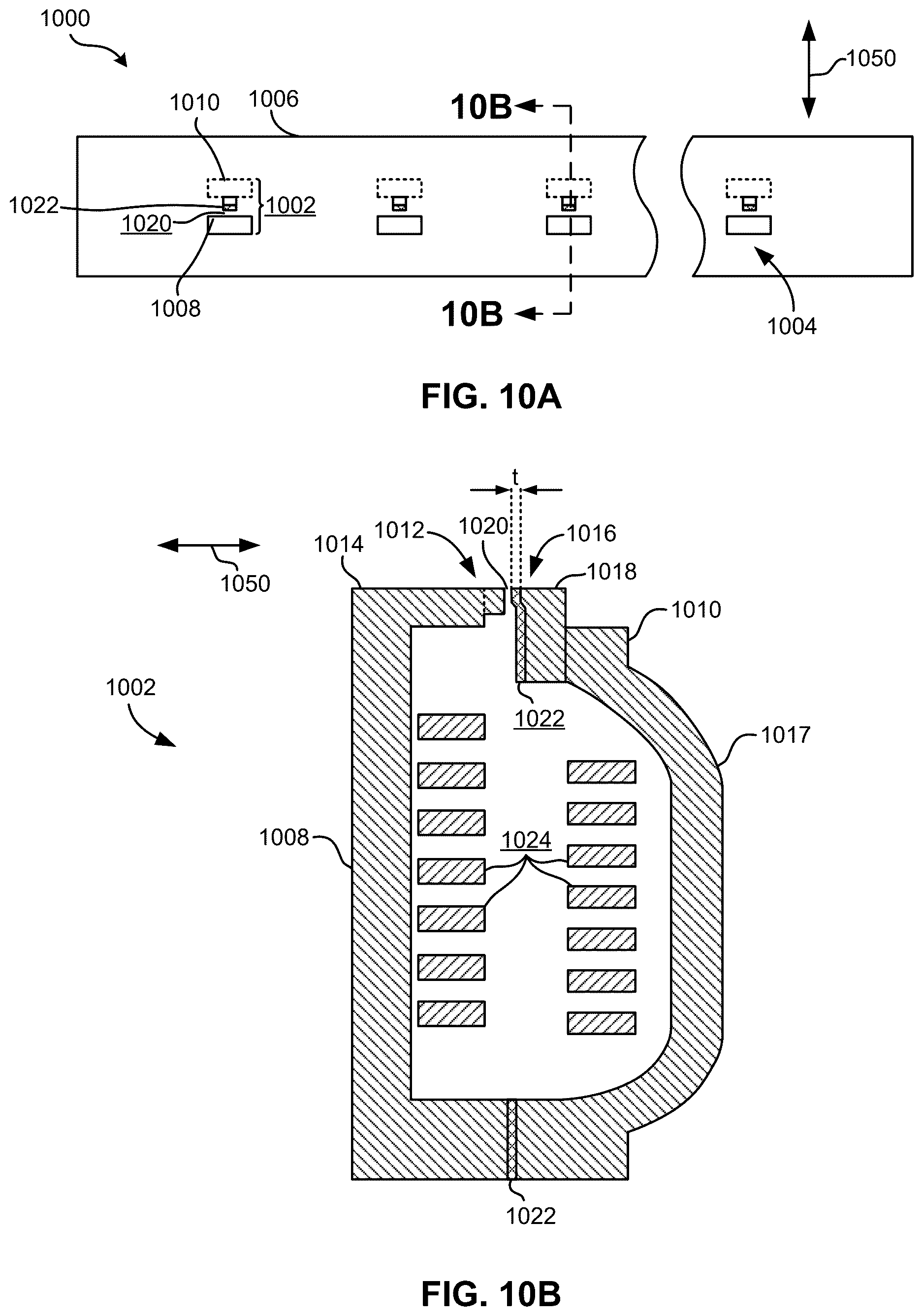 Patent US12620411 Figure 10 – Writer having laterally decoupled pole sections