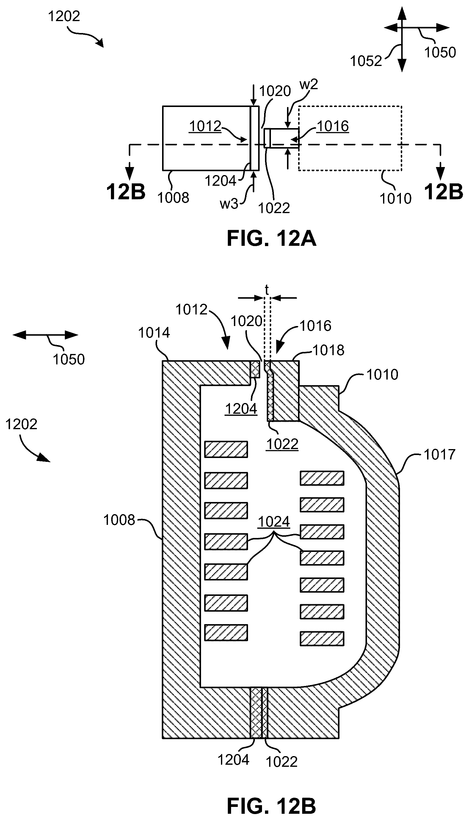 Patent US12620411 Figure 12 – Writer having laterally decoupled pole sections