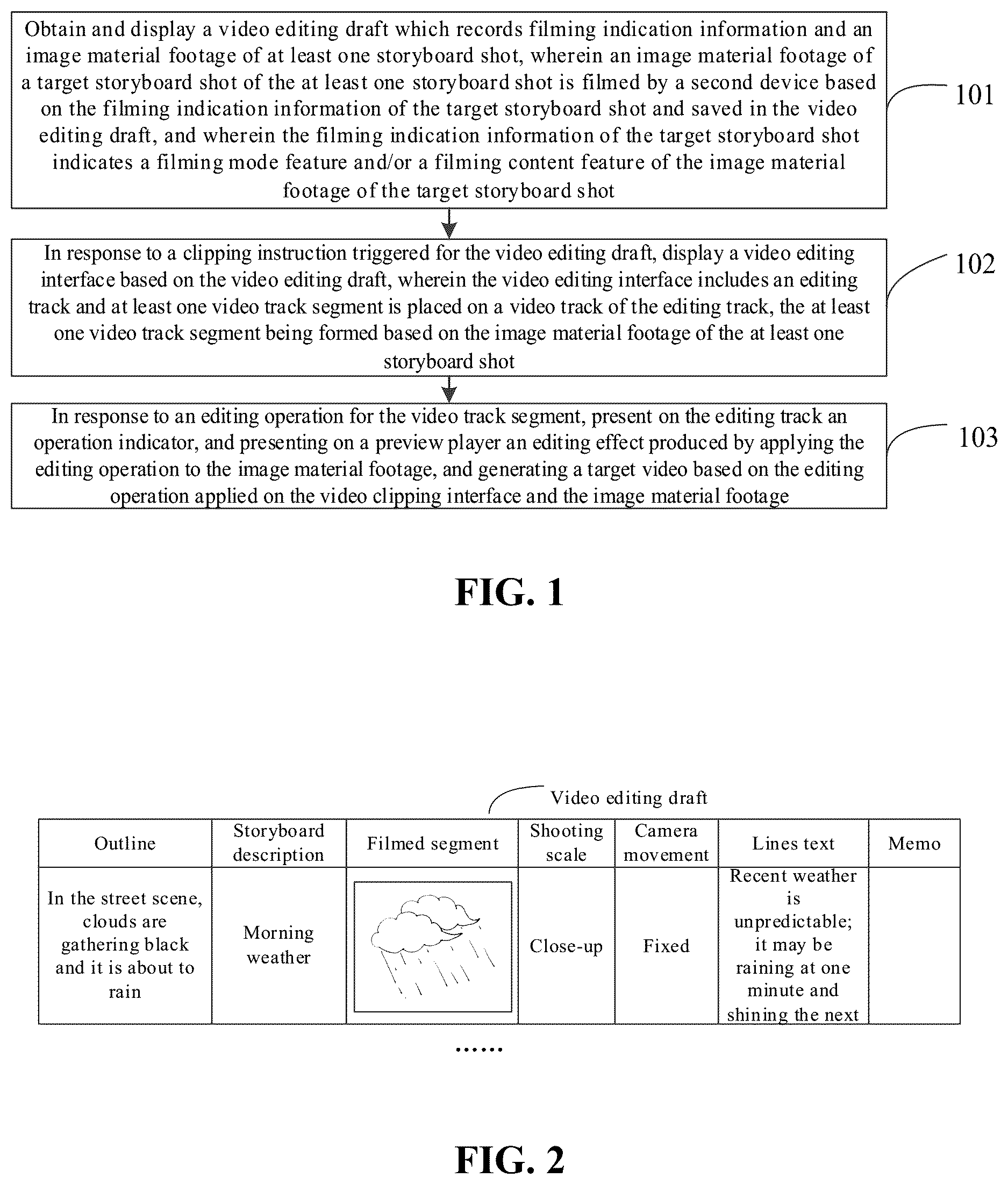 Patent US12620416 Figure 1 – Video editing method, apparatus, device and medium