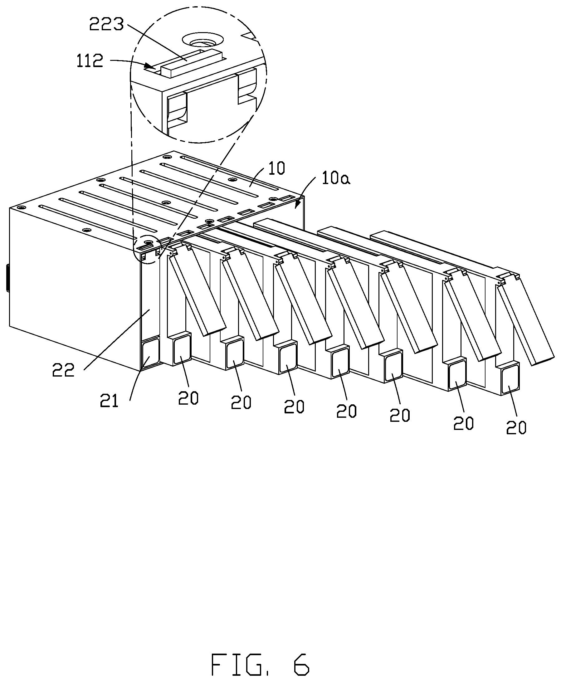 Patent US12620420 Figure 6 – Fixing device for date storages and host having the same