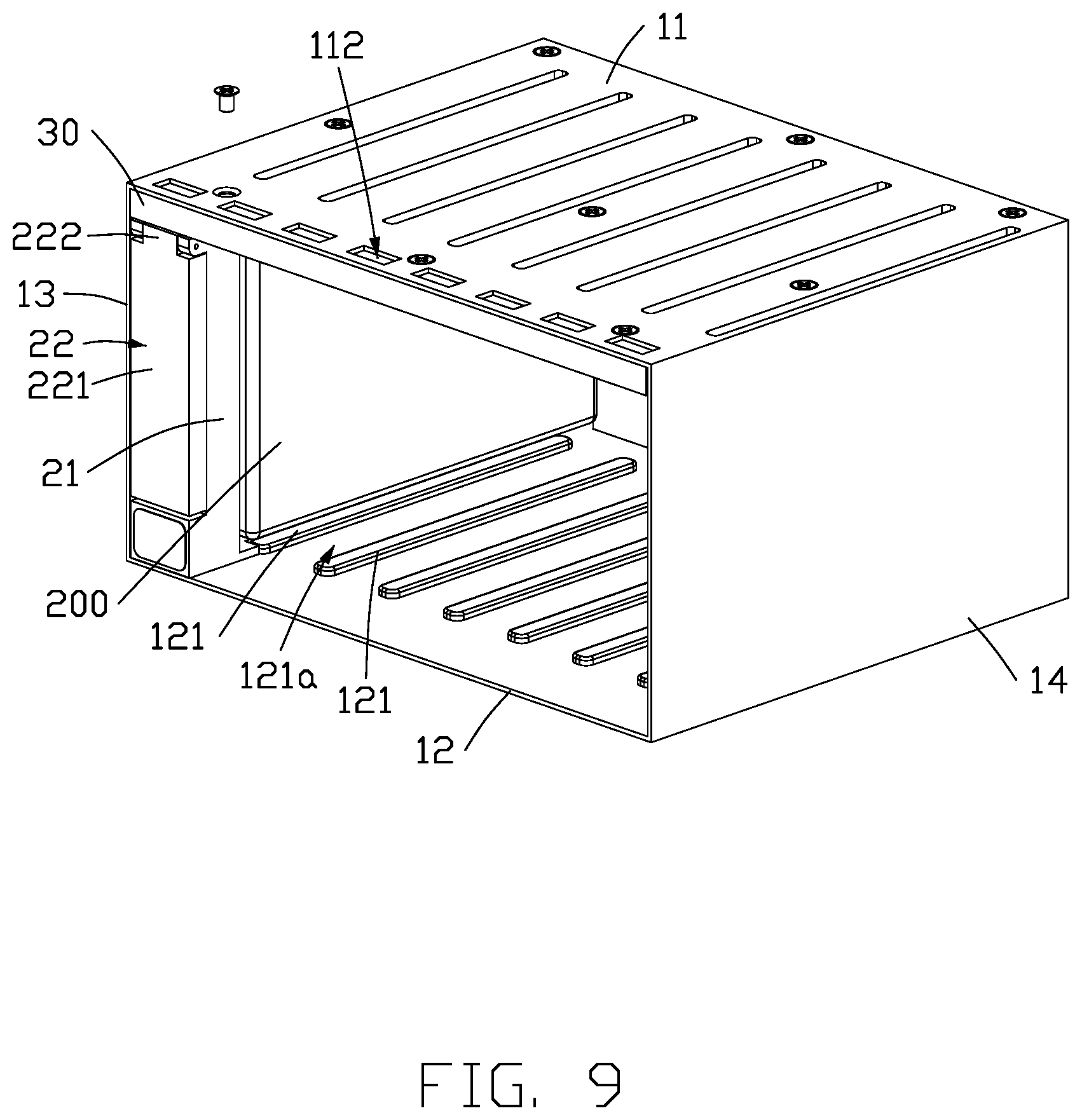Patent US12620420 Figure 9 – Fixing device for date storages and host having the same
