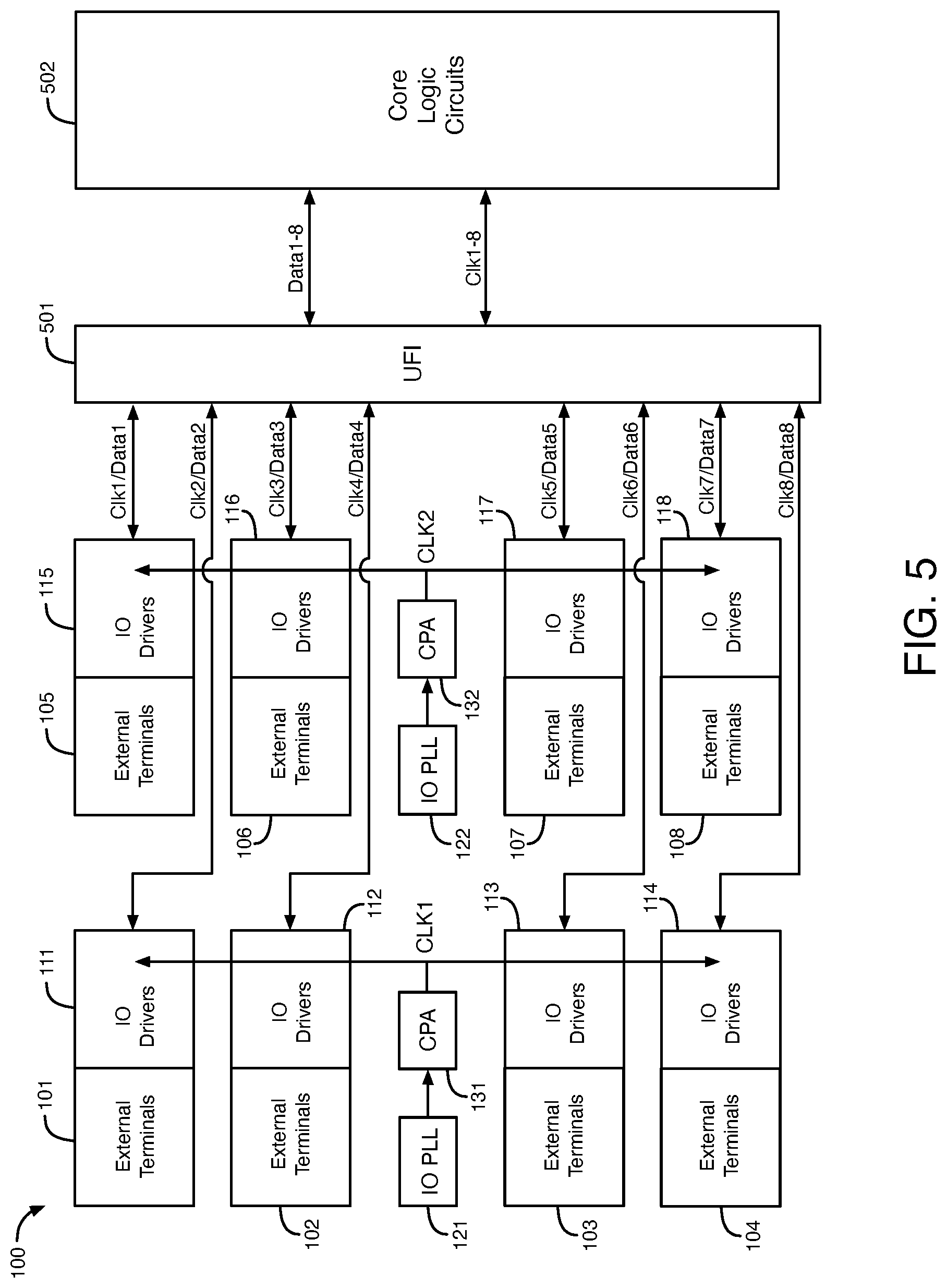 Patent US12620423 Figure 4 – Circuits and methods for sub-bank sharing of external interfaces