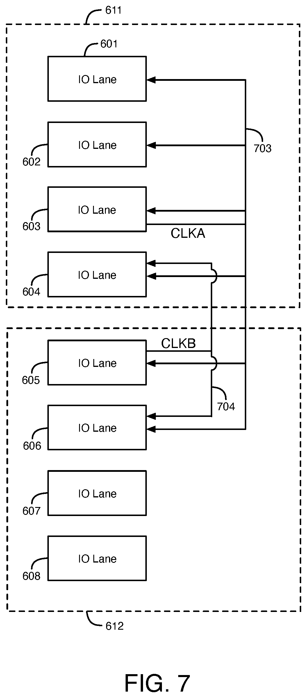 Patent US12620423 Figure 6 – Circuits and methods for sub-bank sharing of external interfaces