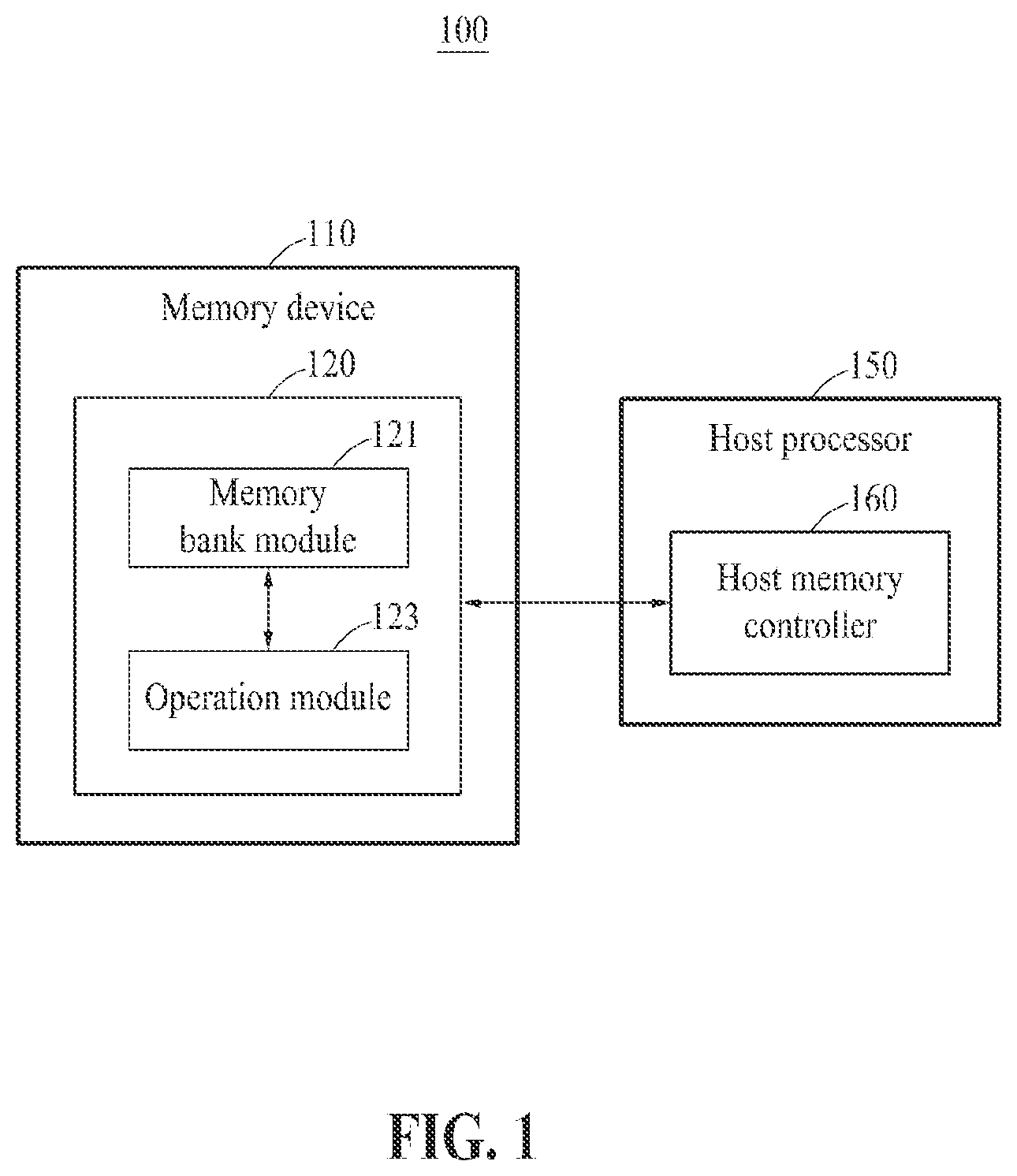 Patent US12620425 Figure 1 – Memory device and method of operating the same