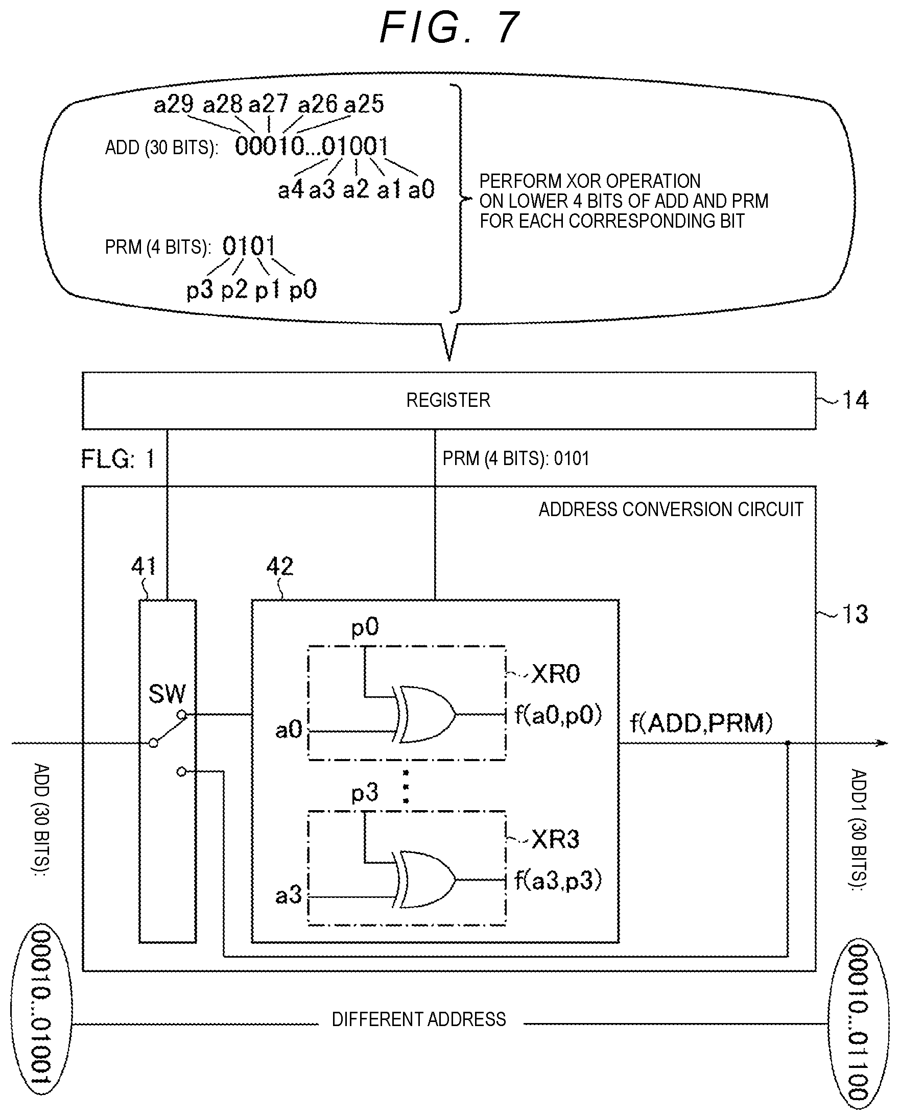 Patent US12620427 Figure 7 – Storage device and driving method of storage device based on address conversion