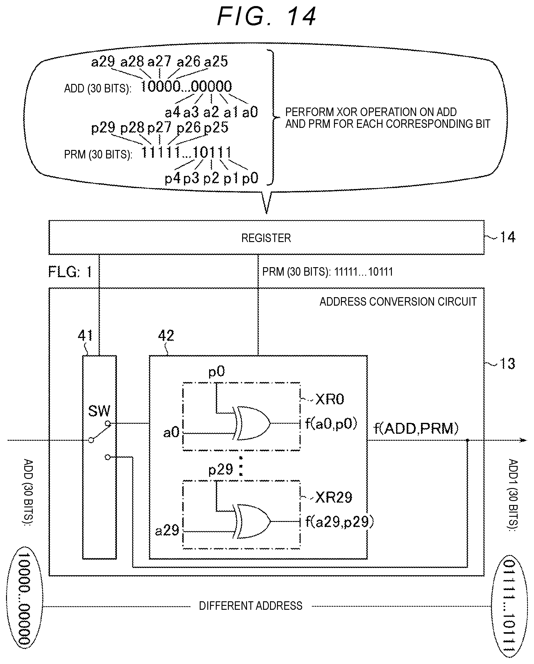 Patent US12620427 Figure 14 – Storage device and driving method of storage device based on address conversion