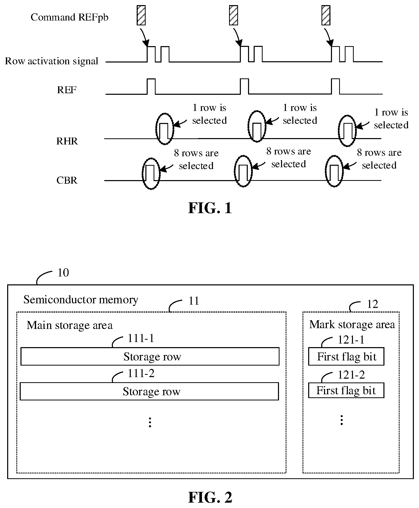 Patent US12620429 Figure 1 – Semiconductor memory, refresh method and electronic device