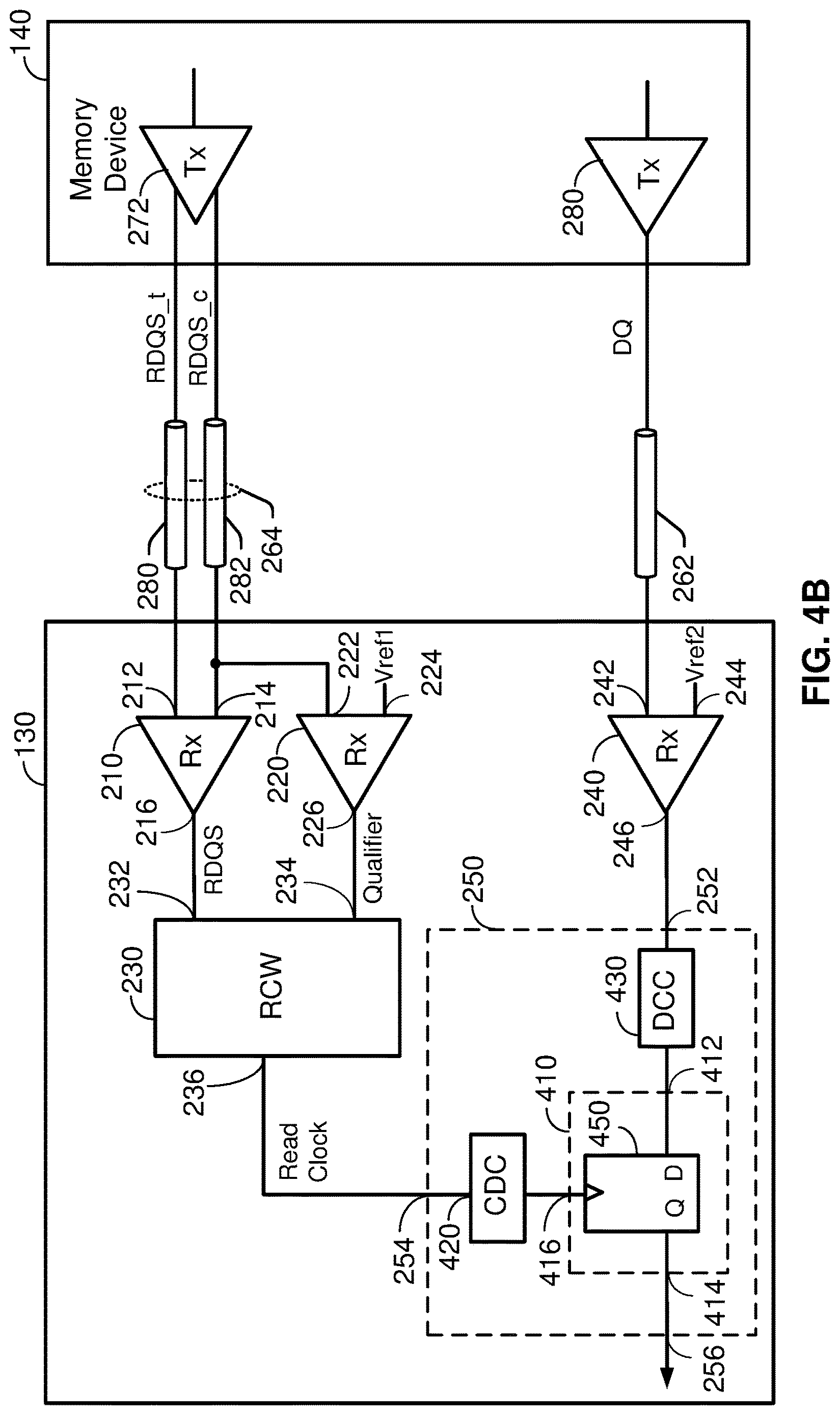 Patent US12620432 Figure 7 – Delay adjuster based clock qualifier timing enhancement for memory interface