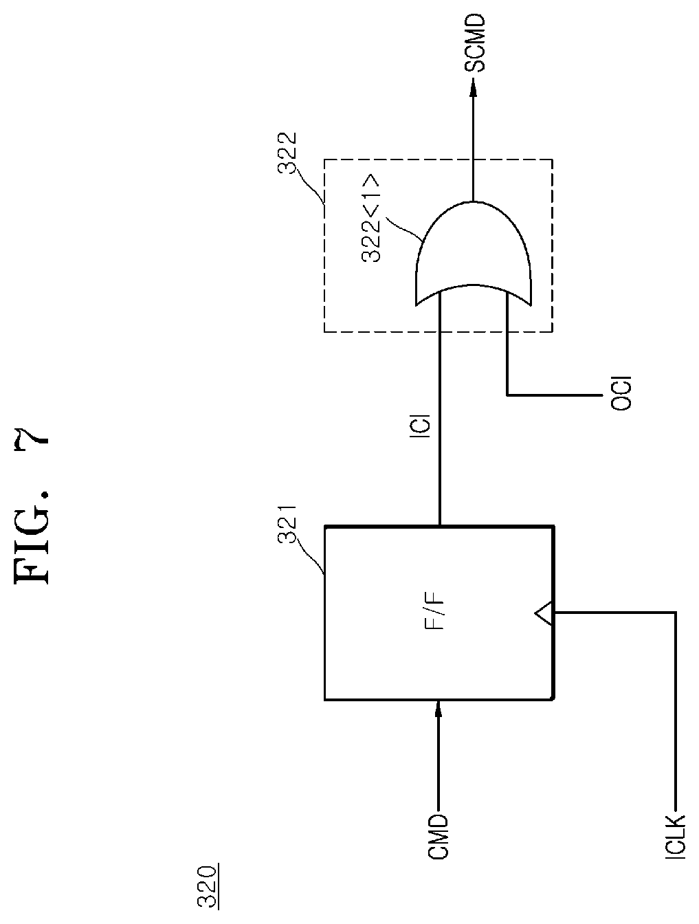 Patent US12620433 Figure 7 – Semiconductor device and semiconductor system related to compensating for the generation timing of an internal command