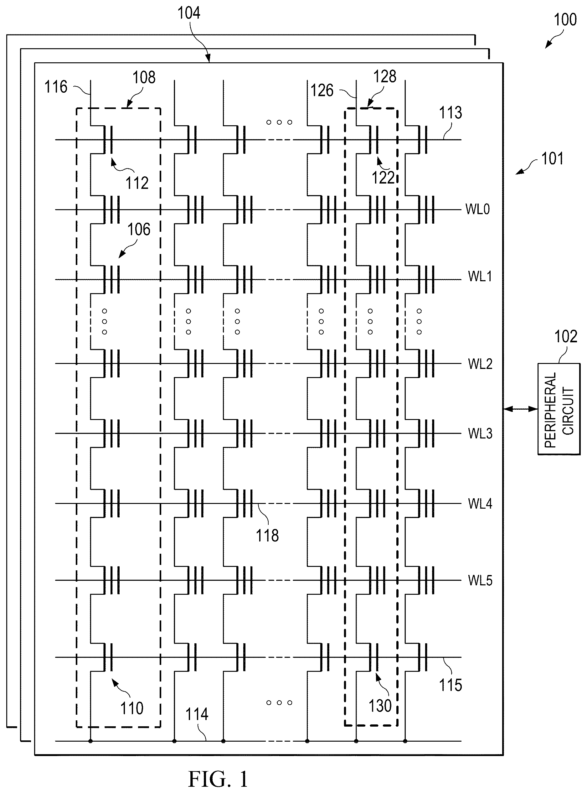 Patent US12620442 Figure 1 – Managing program disturb in memory devices