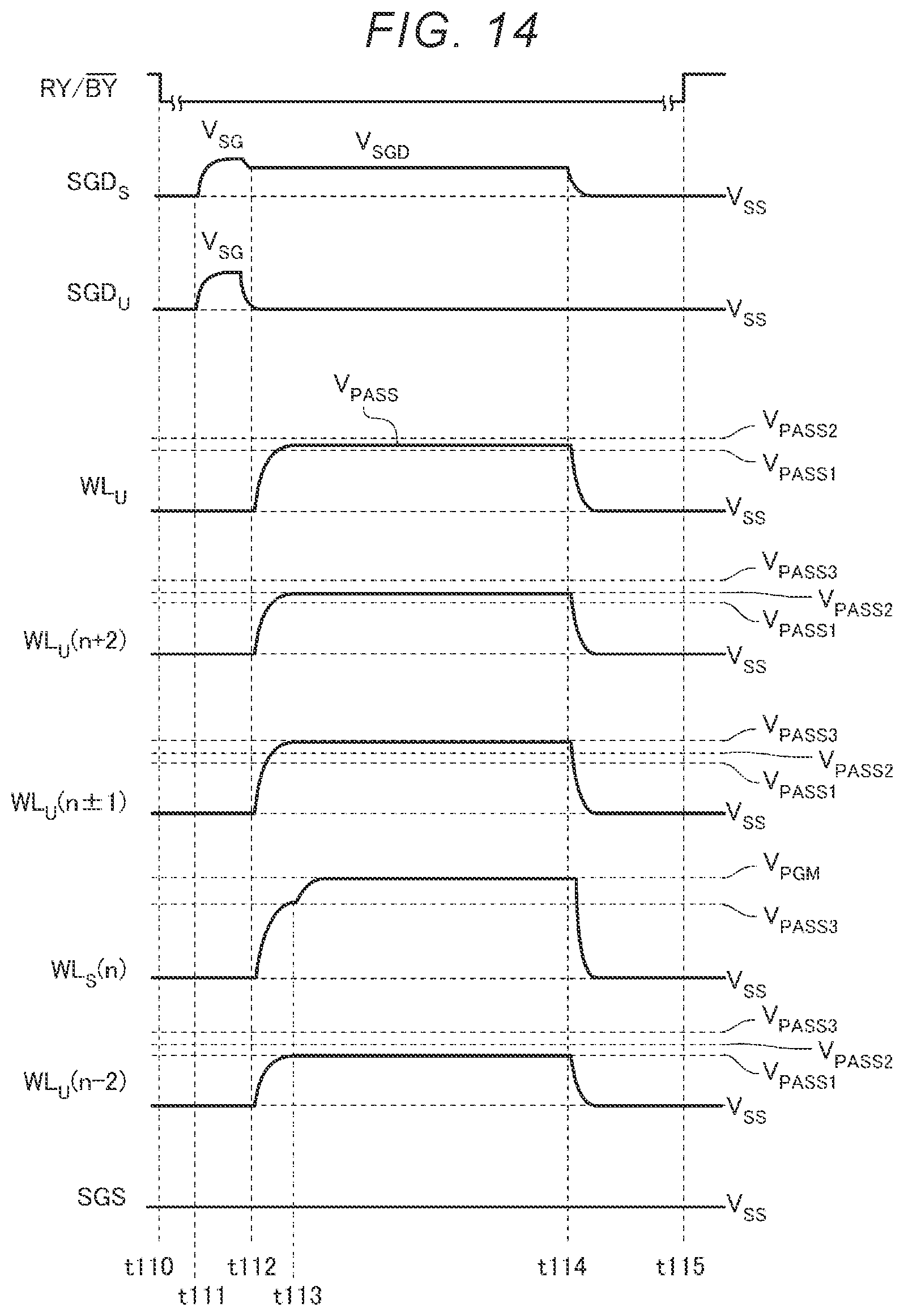 Patent US12620443 Figure 13 – Semiconductor memory device with operation-specific pass voltages