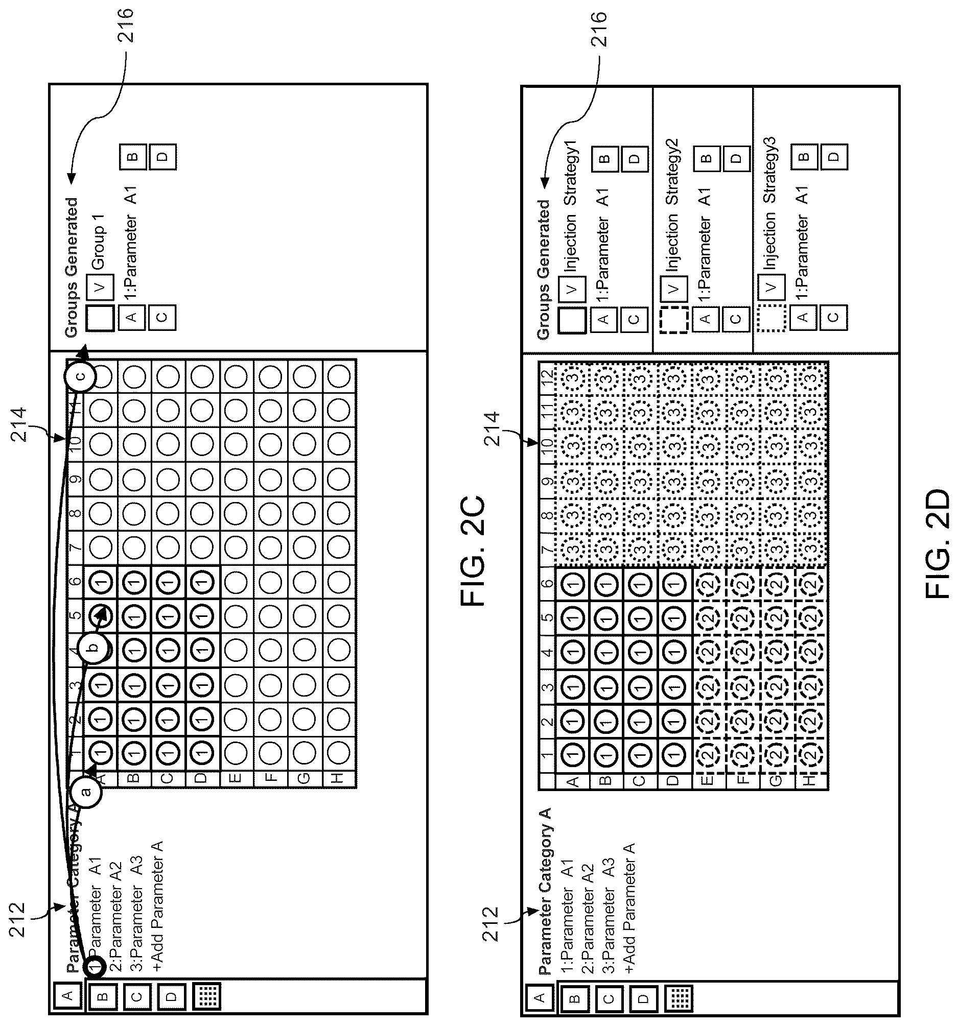 Patent US12620461 Figure 3 – Visual interface for generation of groups and experiment building