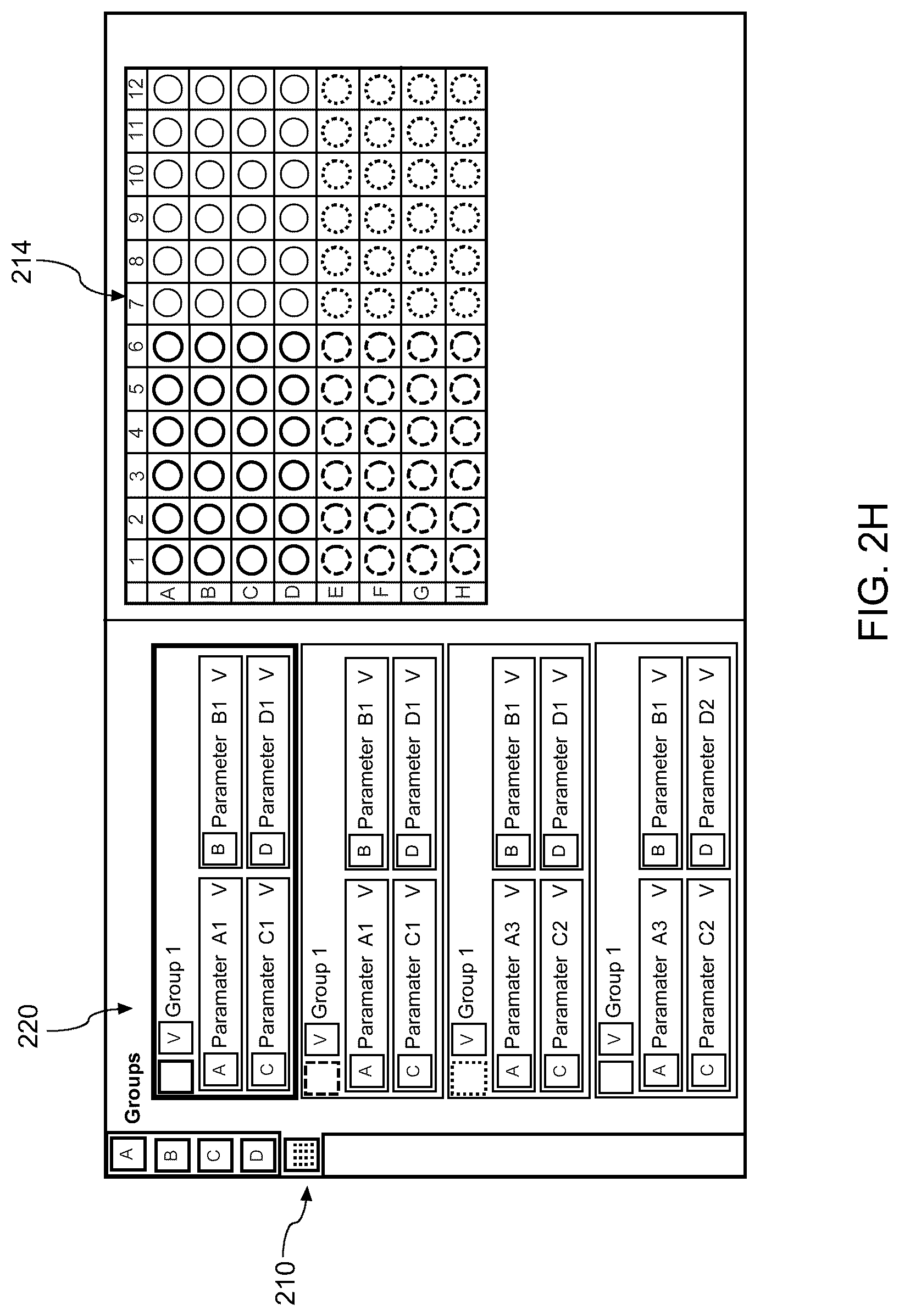 Patent US12620461 Figure 6 – Visual interface for generation of groups and experiment building