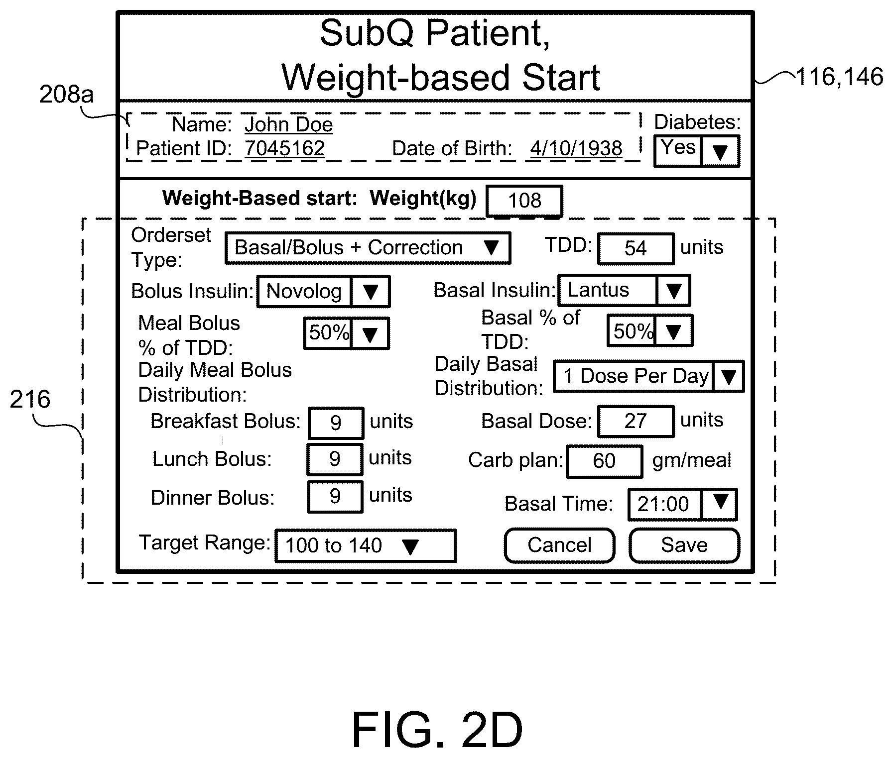 Patent US12620473 Figure 7 – Method and dosing controller for administering a correction dose of insulin