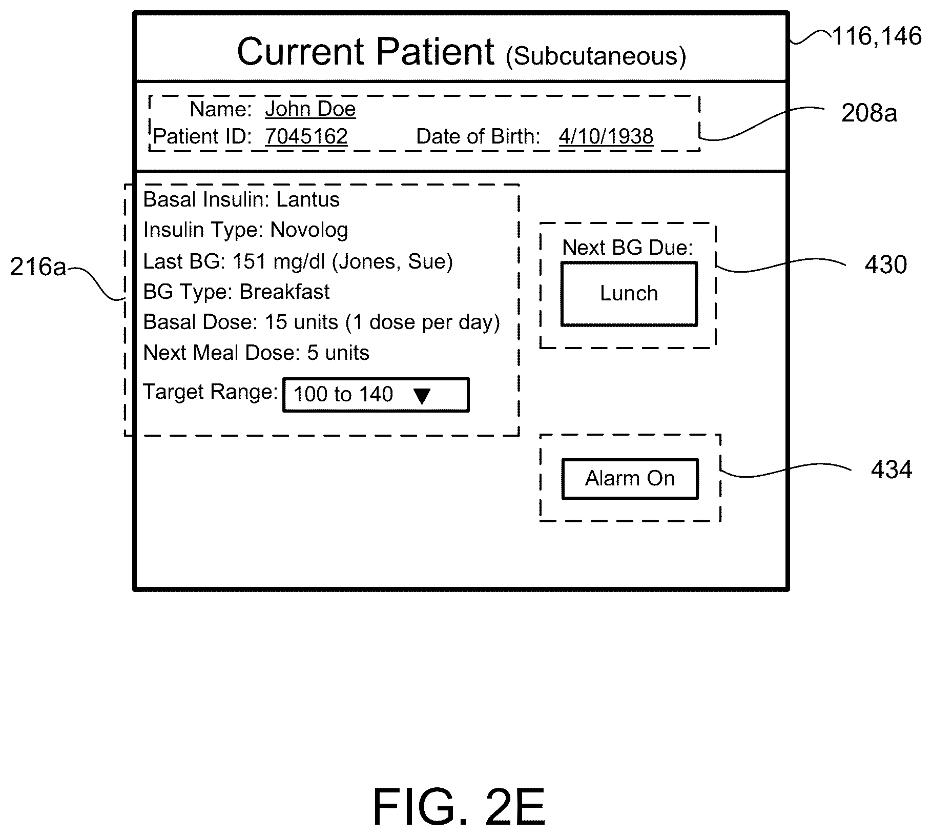 Patent US12620473 Figure 8 – Method and dosing controller for administering a correction dose of insulin